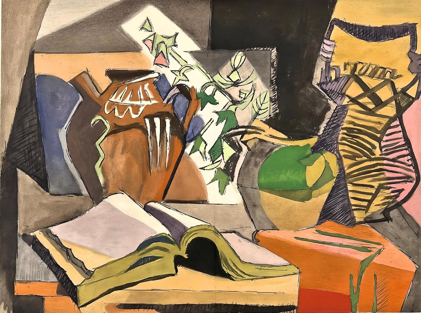 Andr Lhote, Composition, Loge De Andr Lhote, Lithograph