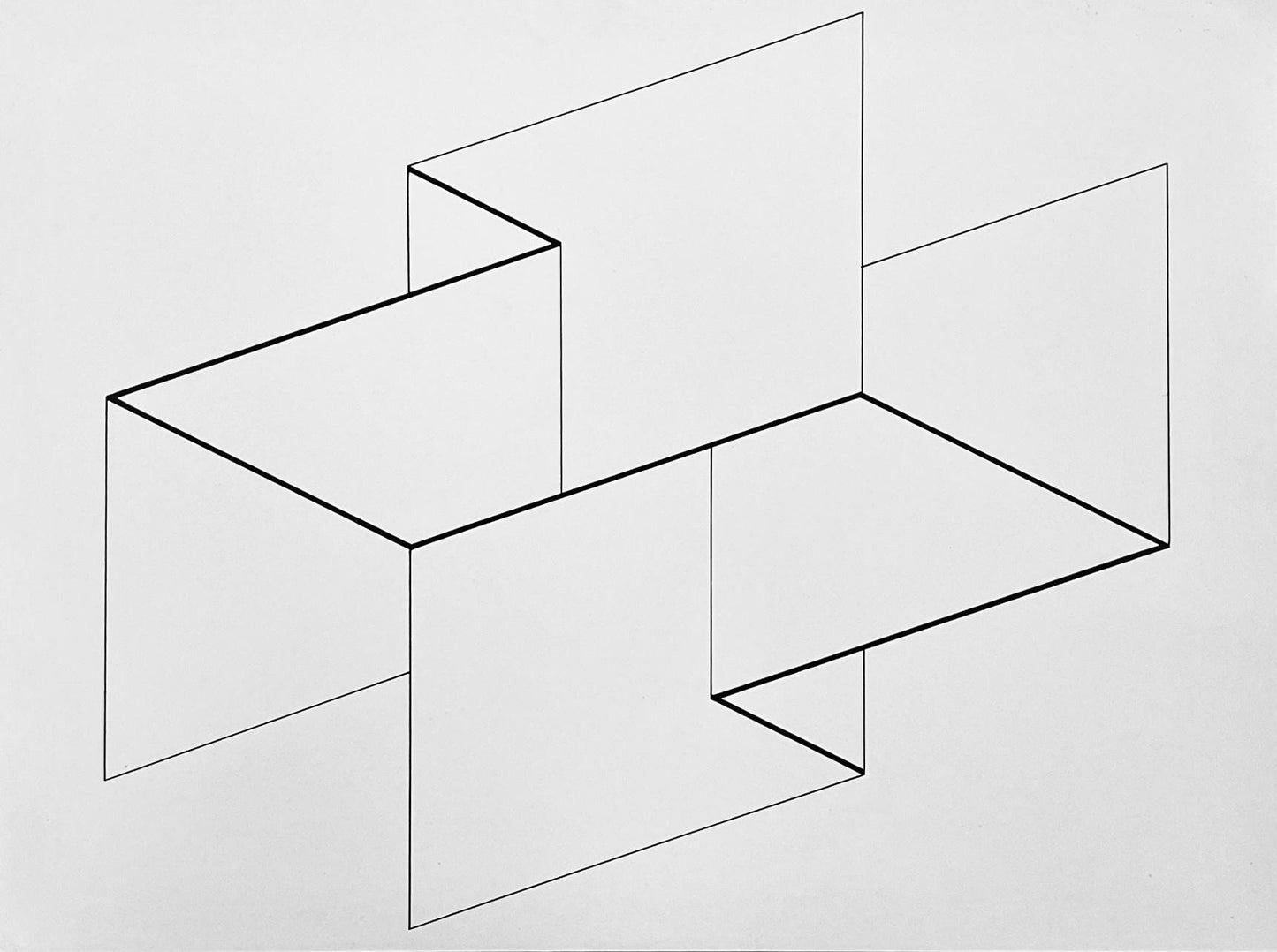 Josef Albers, Composition, Josef Albers Zeichnungen Drawings, Lithograph