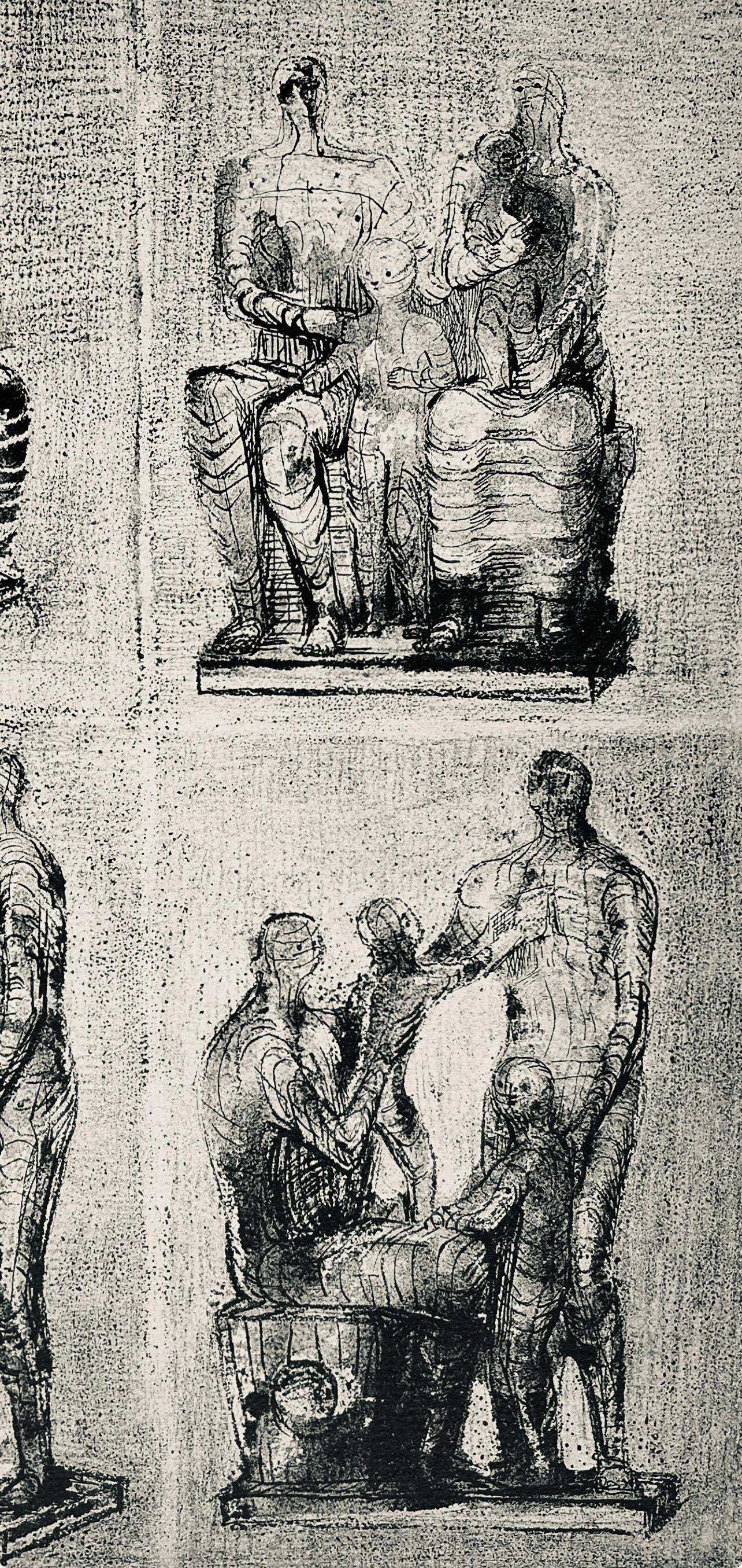 Henry Moore, Family Groups, The Drawings Of Henry Moore, Lithograph