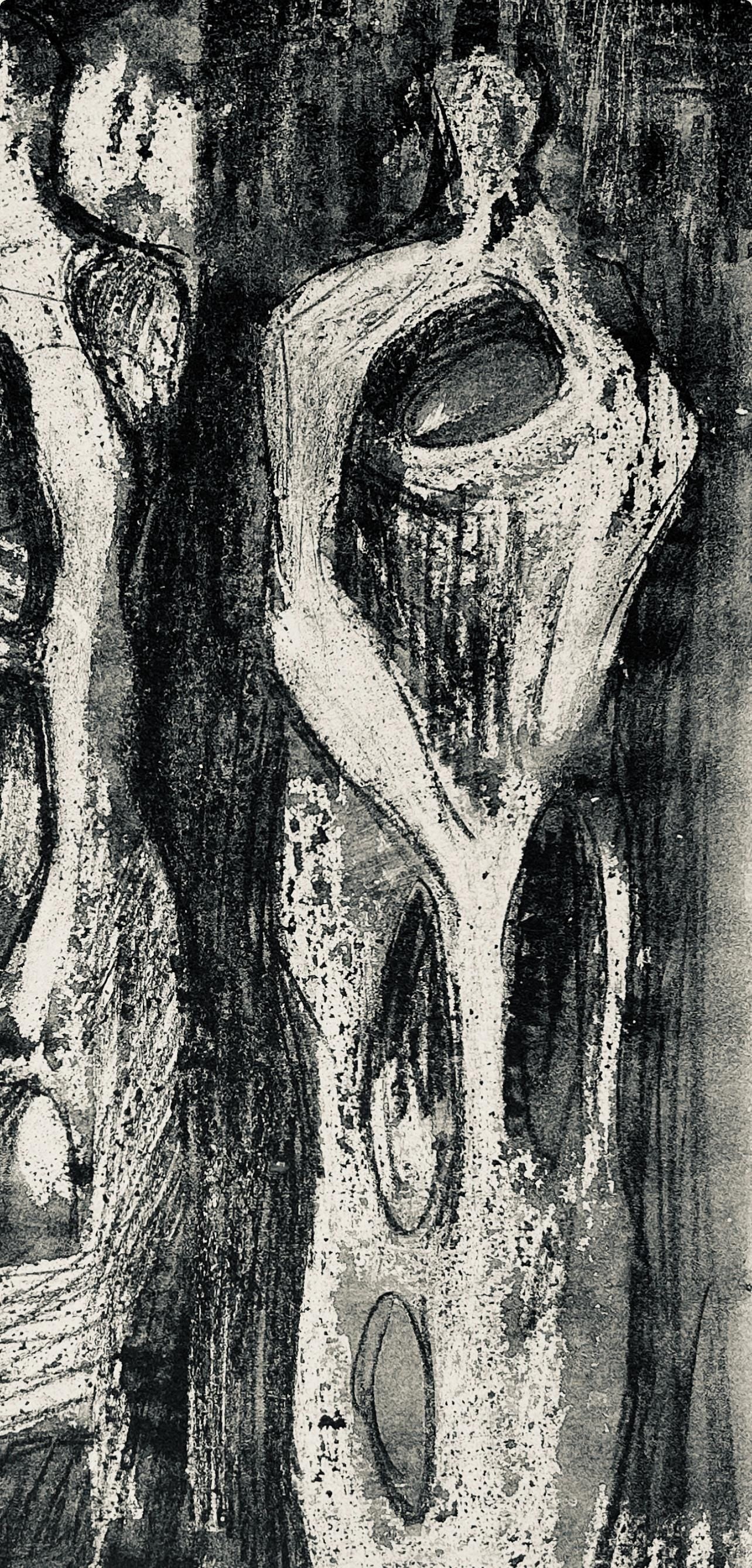 Henry Moore, Two Standing Figures, The Drawings Of Henry Moore, Lithograph