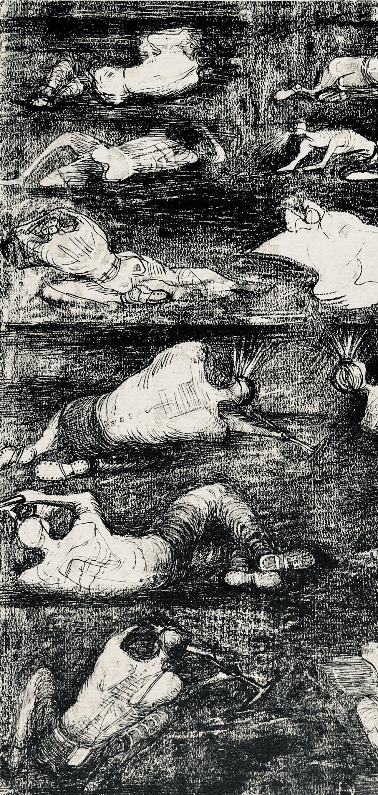 Henry Moore, Studies Of Miners At Work, The Drawings Of Henry Moore, Lithograph