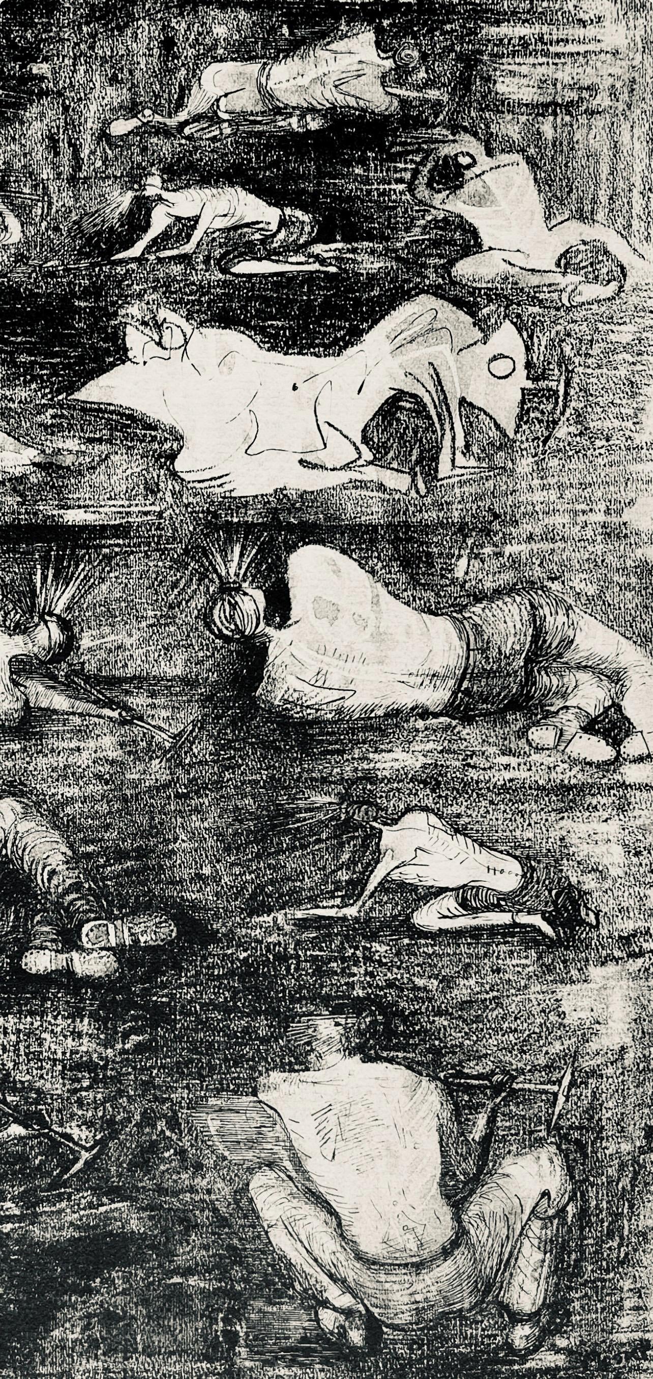 Henry Moore, Studies Of Miners At Work, The Drawings Of Henry Moore, Lithograph