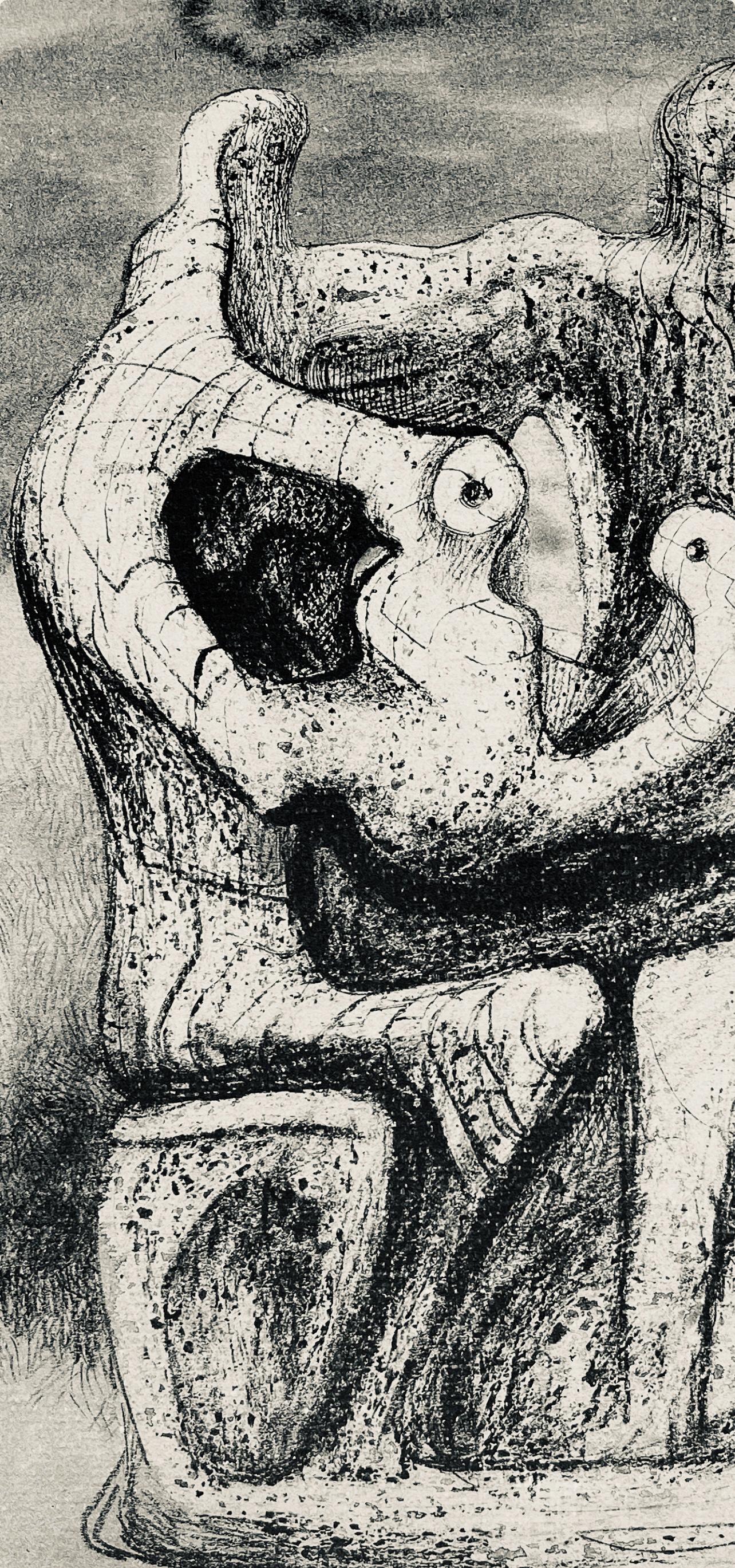 Henry Moore, Family Group, The Drawings Of Henry Moore, Lithograph