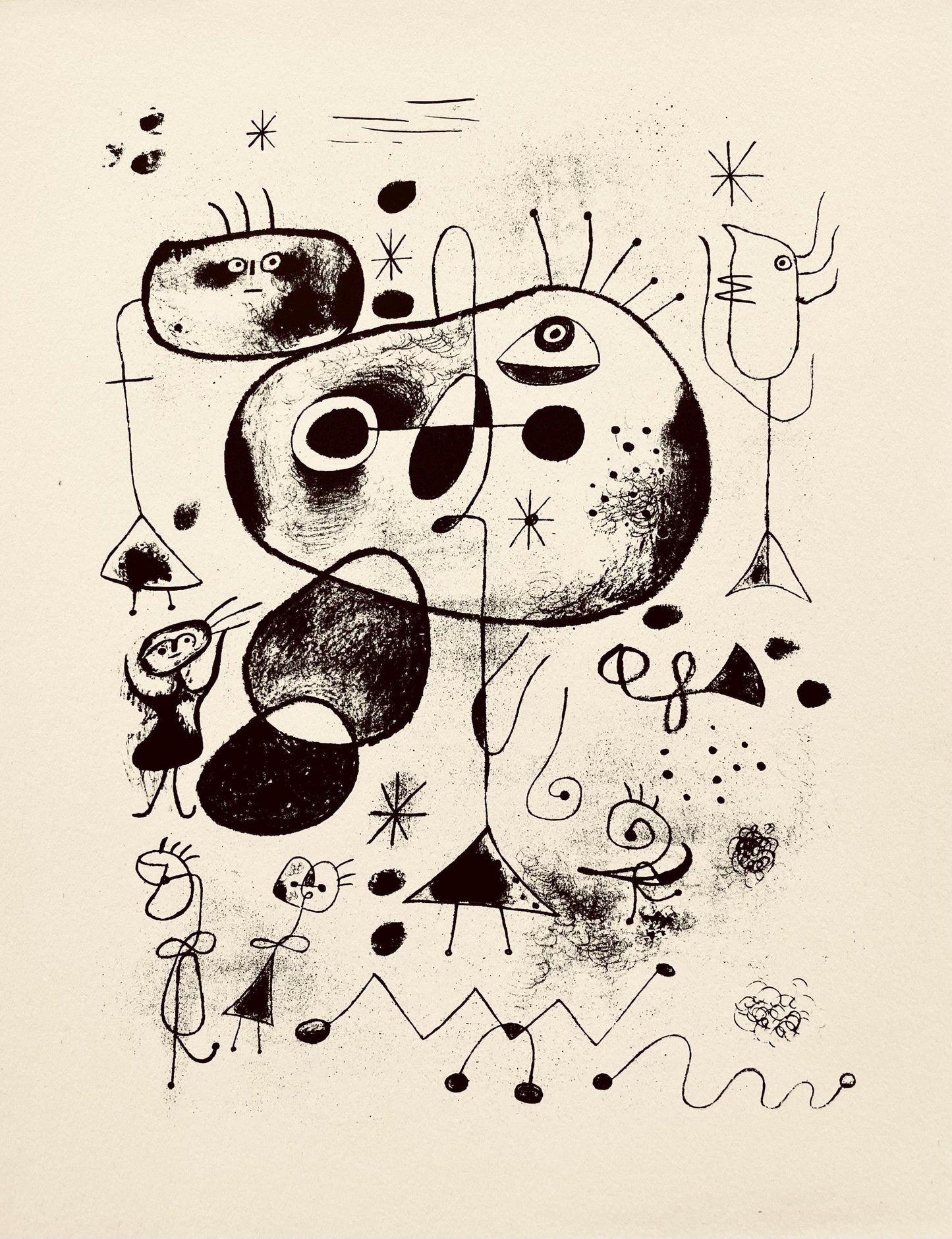 Joan Mir, Composition, The Prints Of Joan Miro, Etching