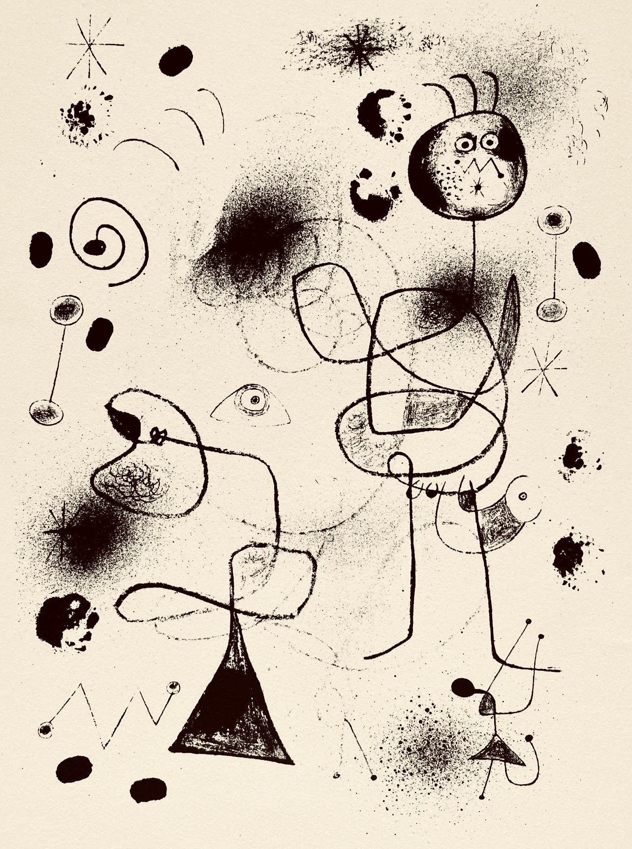 Joan Mir, Composition, The Prints Of Joan Miro, Etching