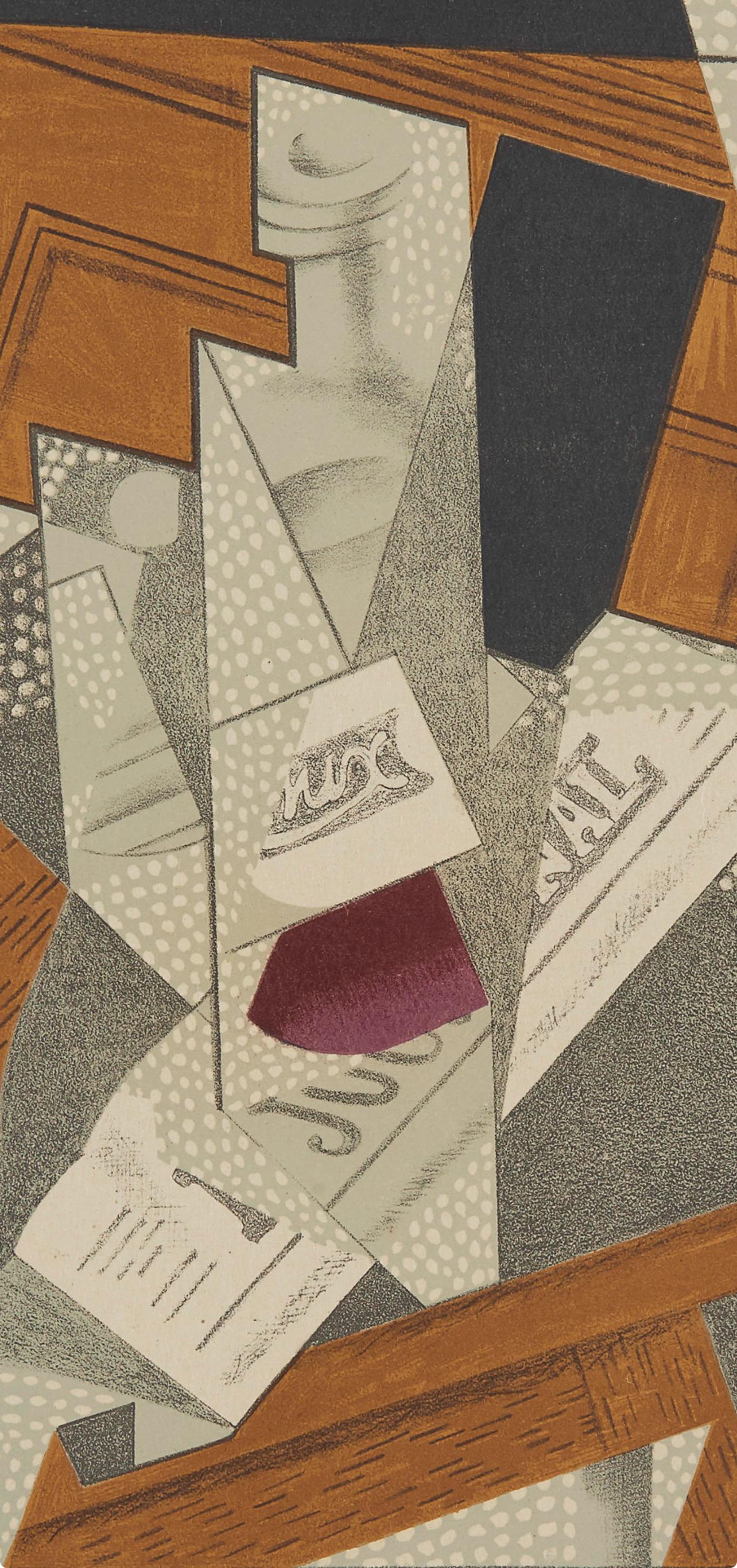 Juan Gris, Bouteille (Kahnweiler 1969), Au Soleil Du Plafond, Lithograph