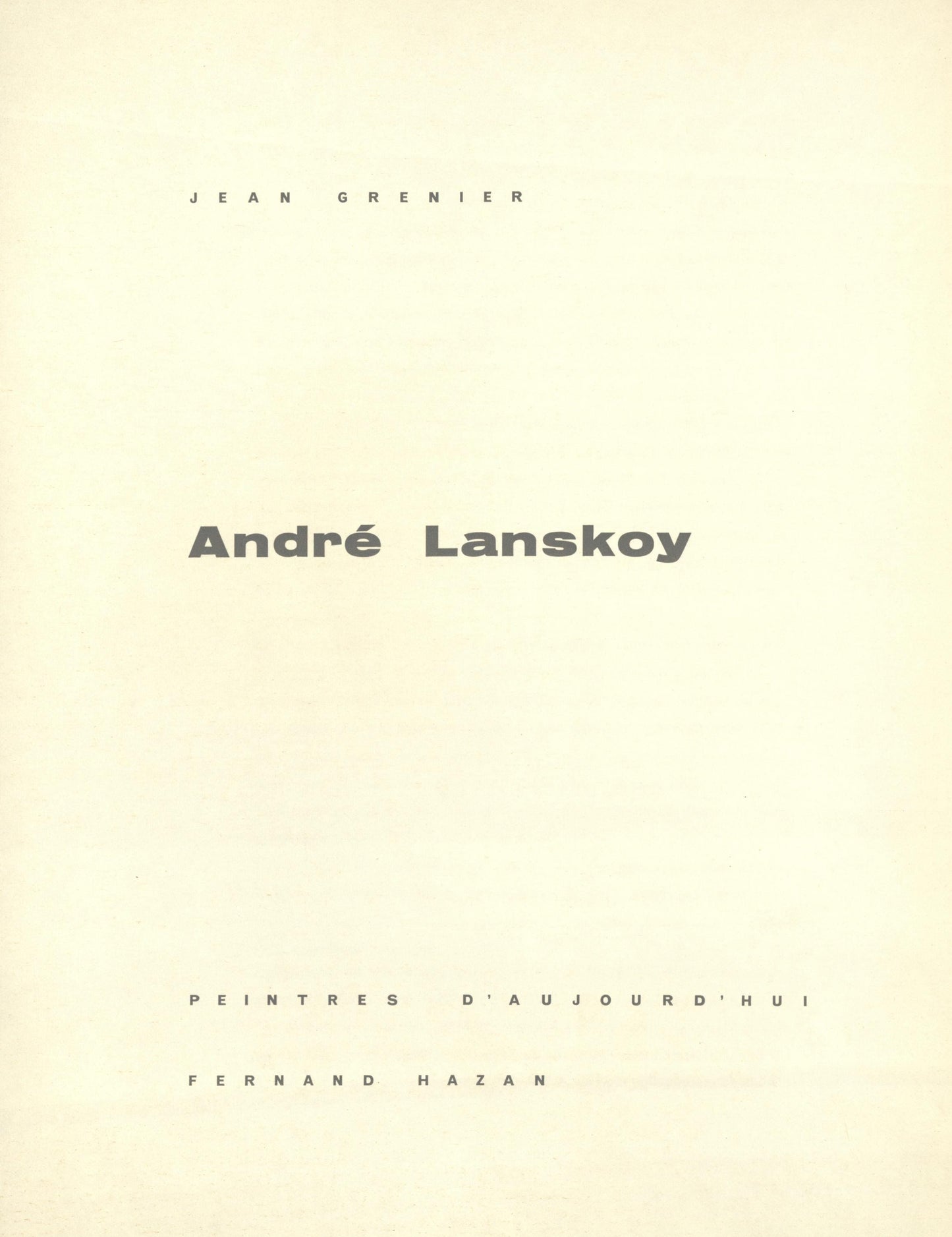 Andr Lanskoy, Composition, Andr Lanskoy, Peintres D'Aujourd'Hui, Lithograph