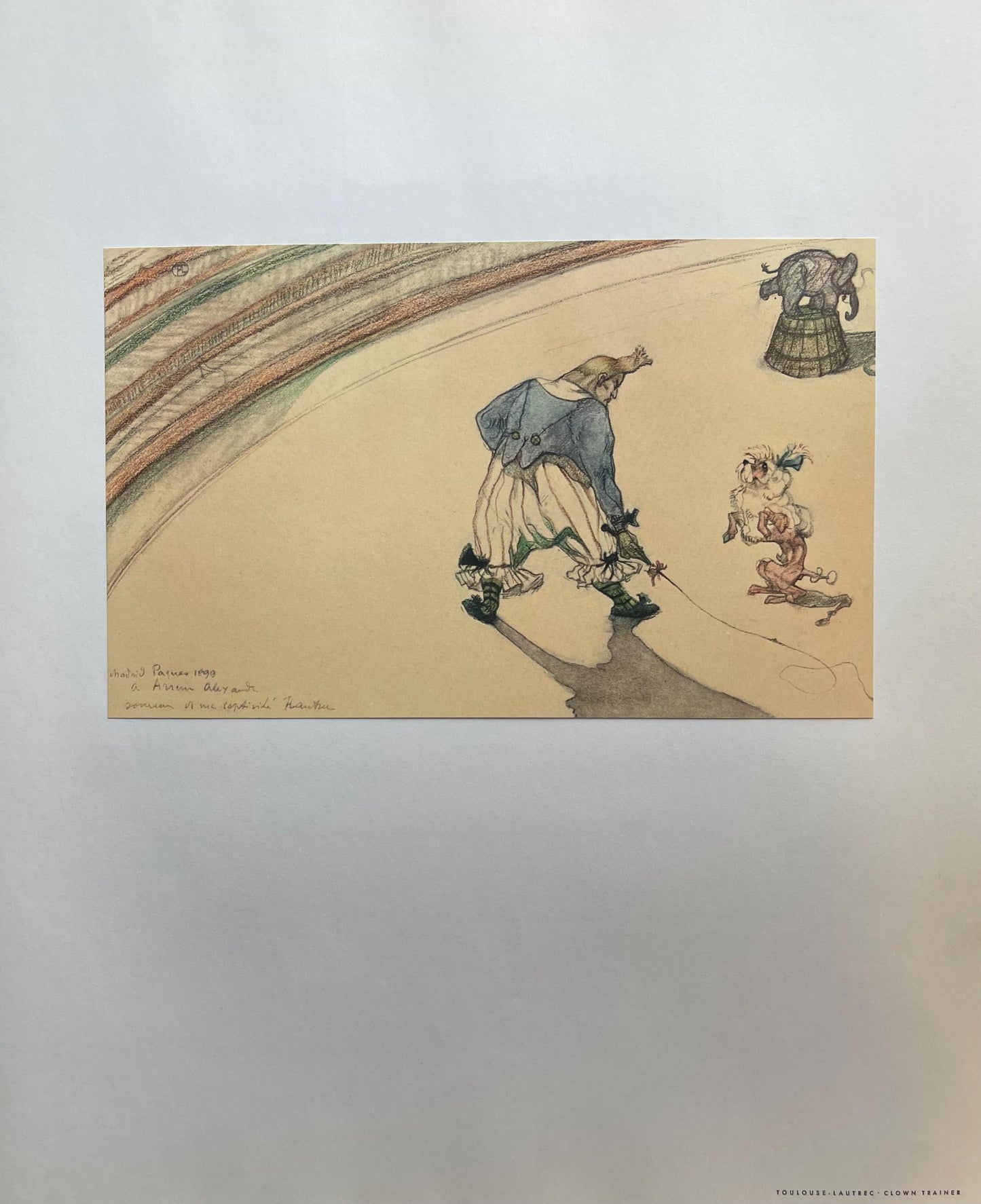 Henri De Toulouse-Lautrec, Clown Trainer, Henri De Toulouse-Lautrec, At The Circus, Lithograph