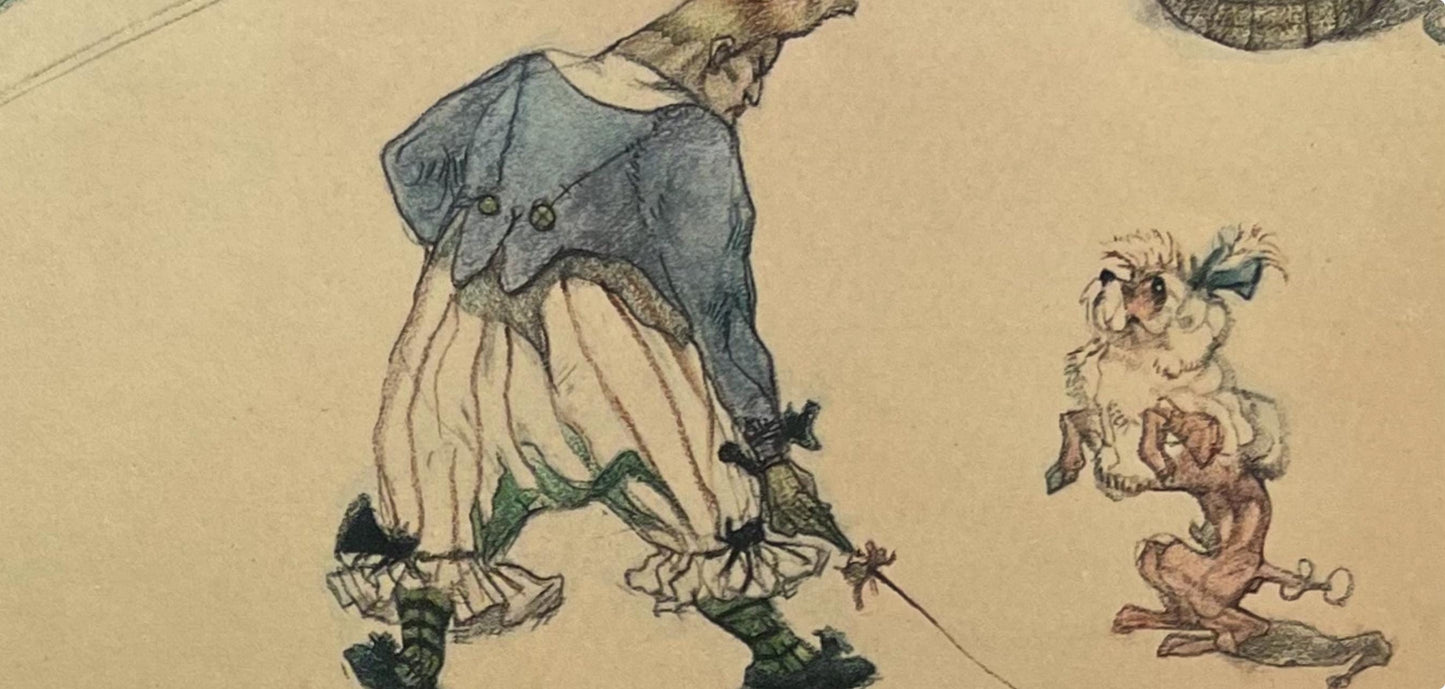 Henri De Toulouse-Lautrec, Clown Trainer, Henri De Toulouse-Lautrec, At The Circus, Lithograph