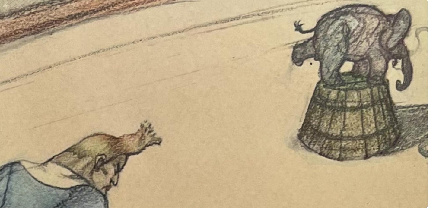 Henri De Toulouse-Lautrec, Clown Trainer, Henri De Toulouse-Lautrec, At The Circus, Lithograph