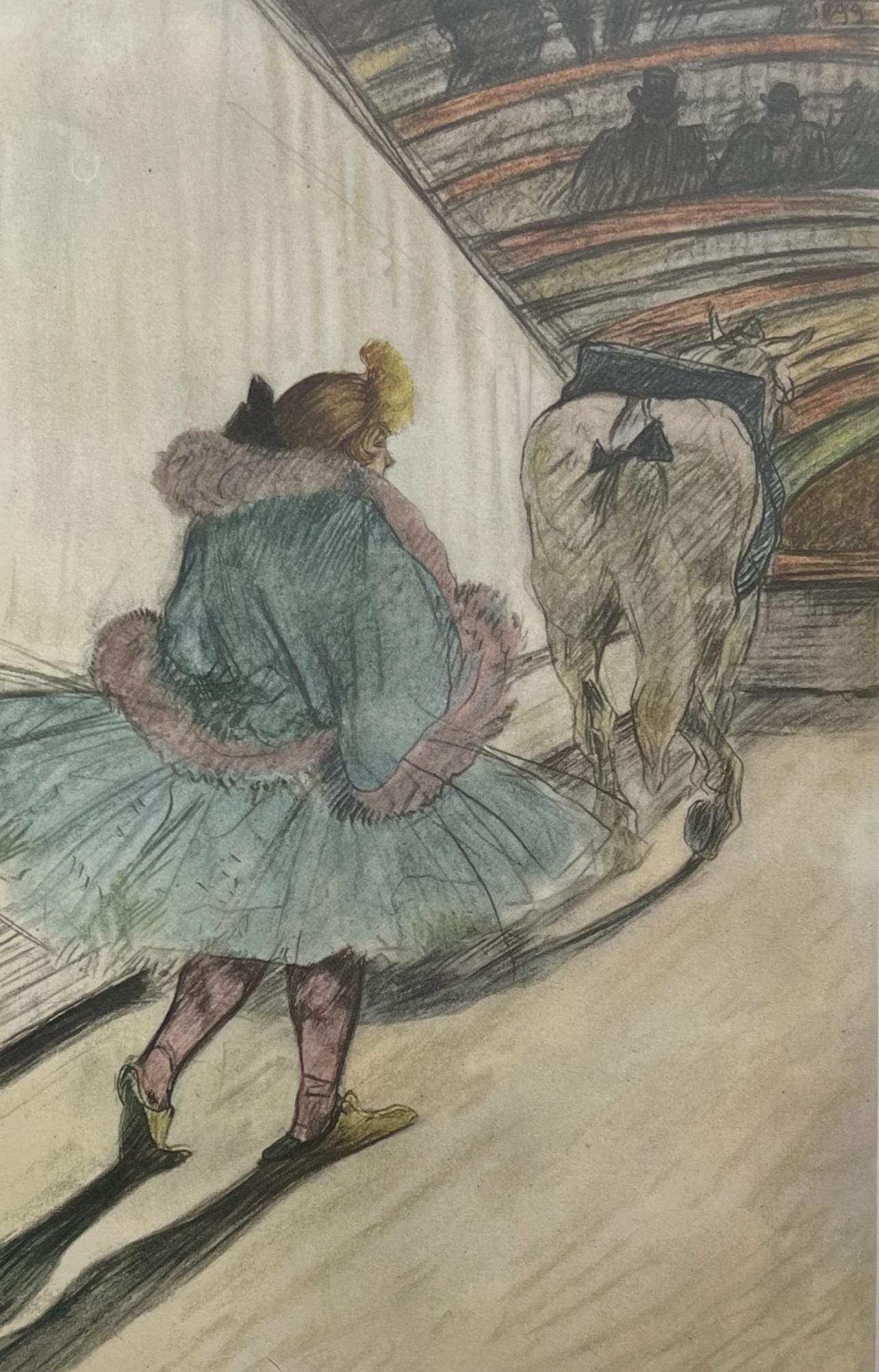 Henri De Toulouse-Lautrec, Entering The Ring, Henri De Toulouse-Lautrec, At The Circus, Lithograph