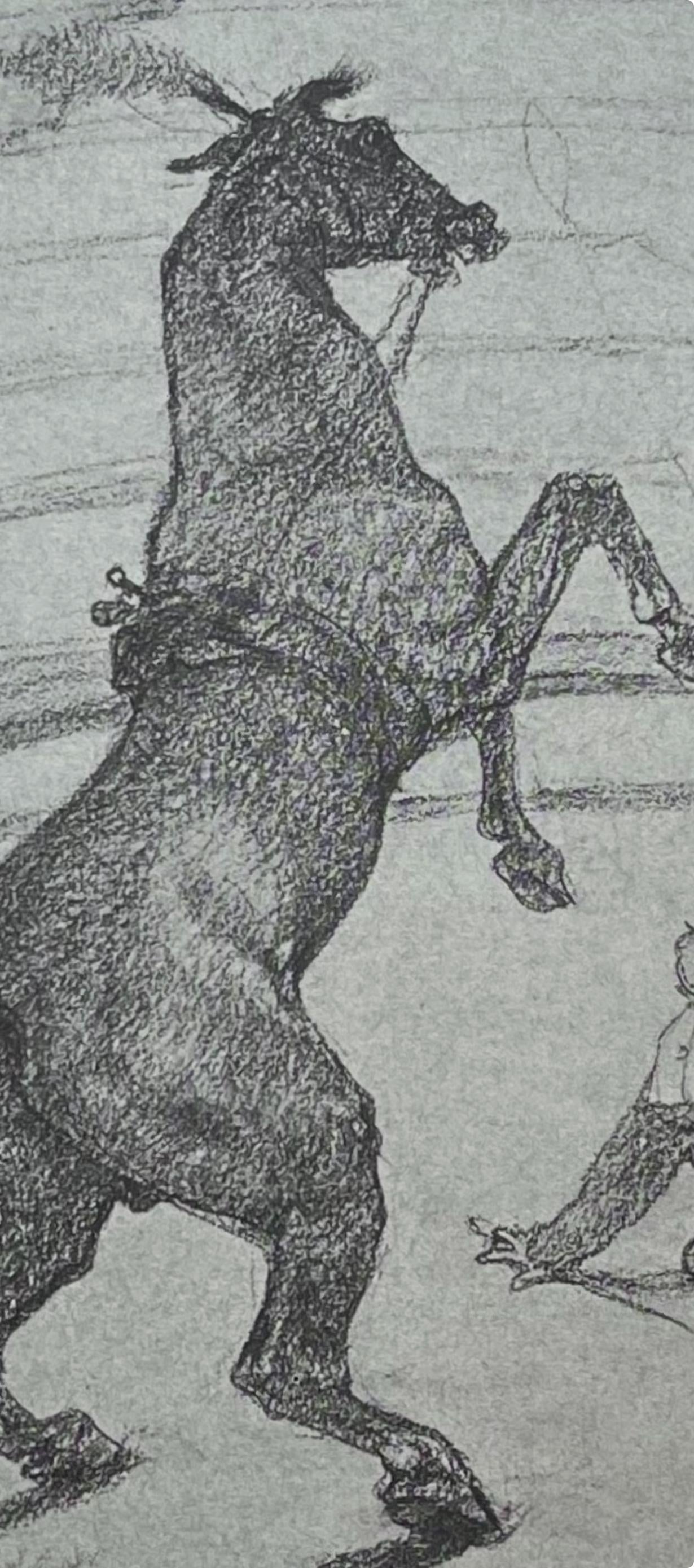 Henri De Toulouse-Lautrec, Performing Horse, Henri De Toulouse-Lautrec, At The Circus, Lithograph