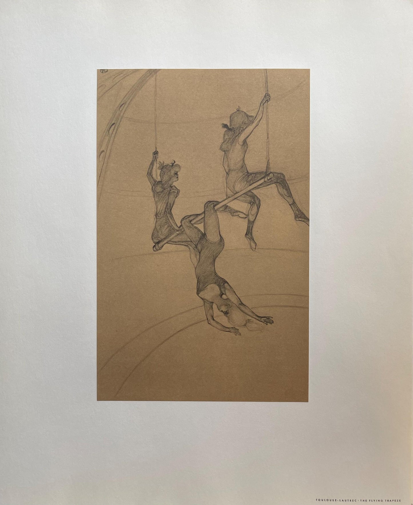 Henri De Toulouse-Lautrec, The Flying Trapeze, Henri De Toulouse-Lautrec, At The Circus, Lithograph