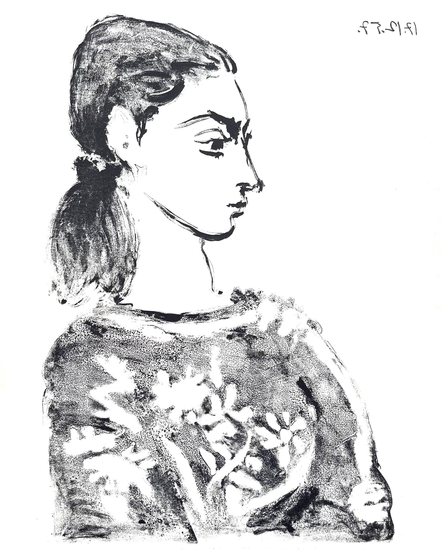 Pablo Picasso, Composition, Picasso Lithographs Since 1945, Cincinnati Art Museum, Lithograph