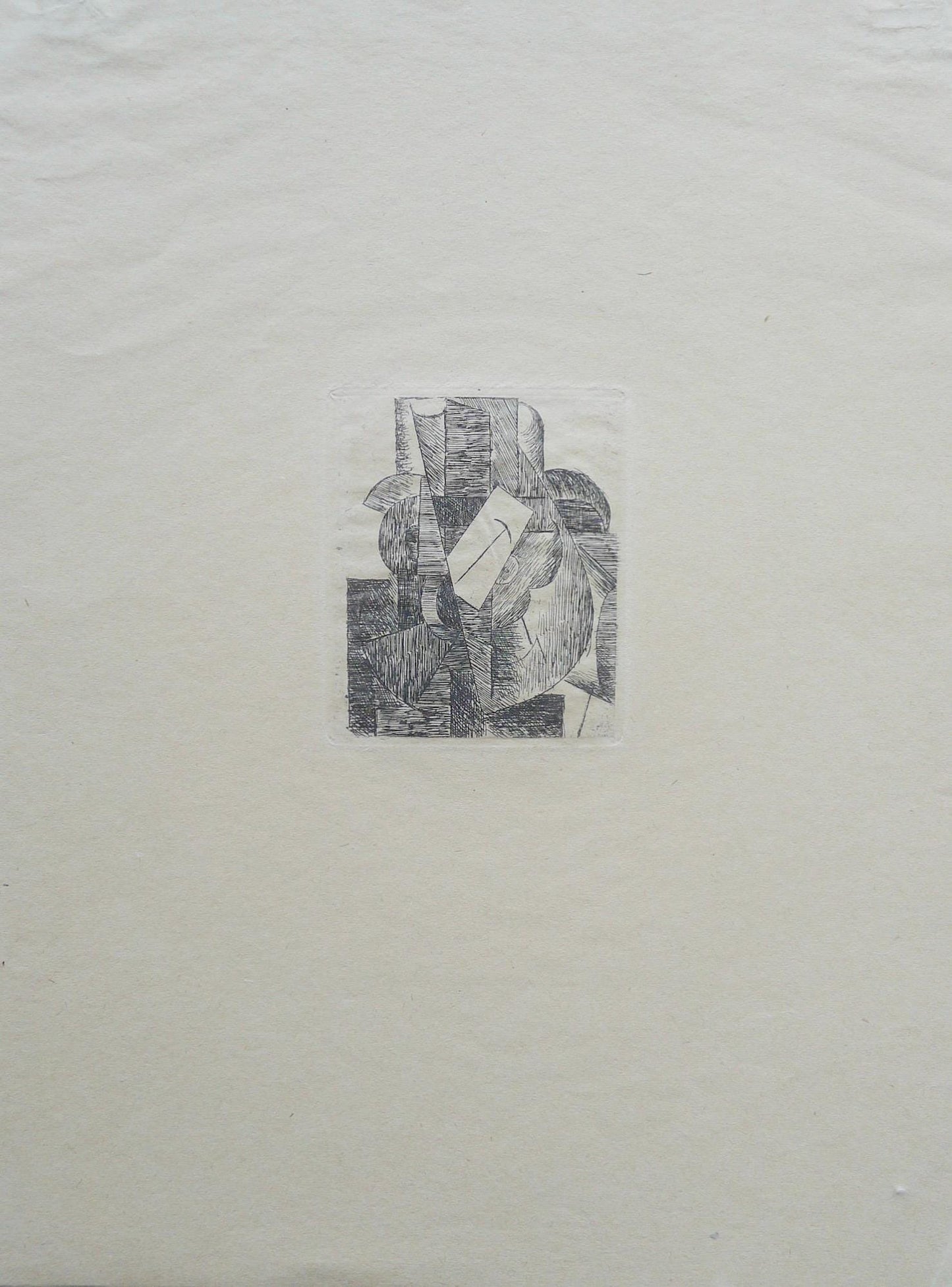 Pablo Picasso, L'Homme Au Chapeau (Bloch 29; Baer 42; Cramer 46), Du Cubisme, Etching