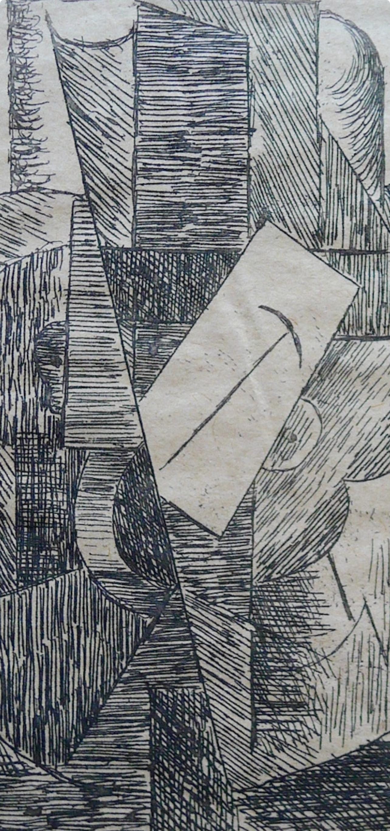 Pablo Picasso, L'Homme Au Chapeau (Bloch 29; Baer 42; Cramer 46), Du Cubisme, Etching