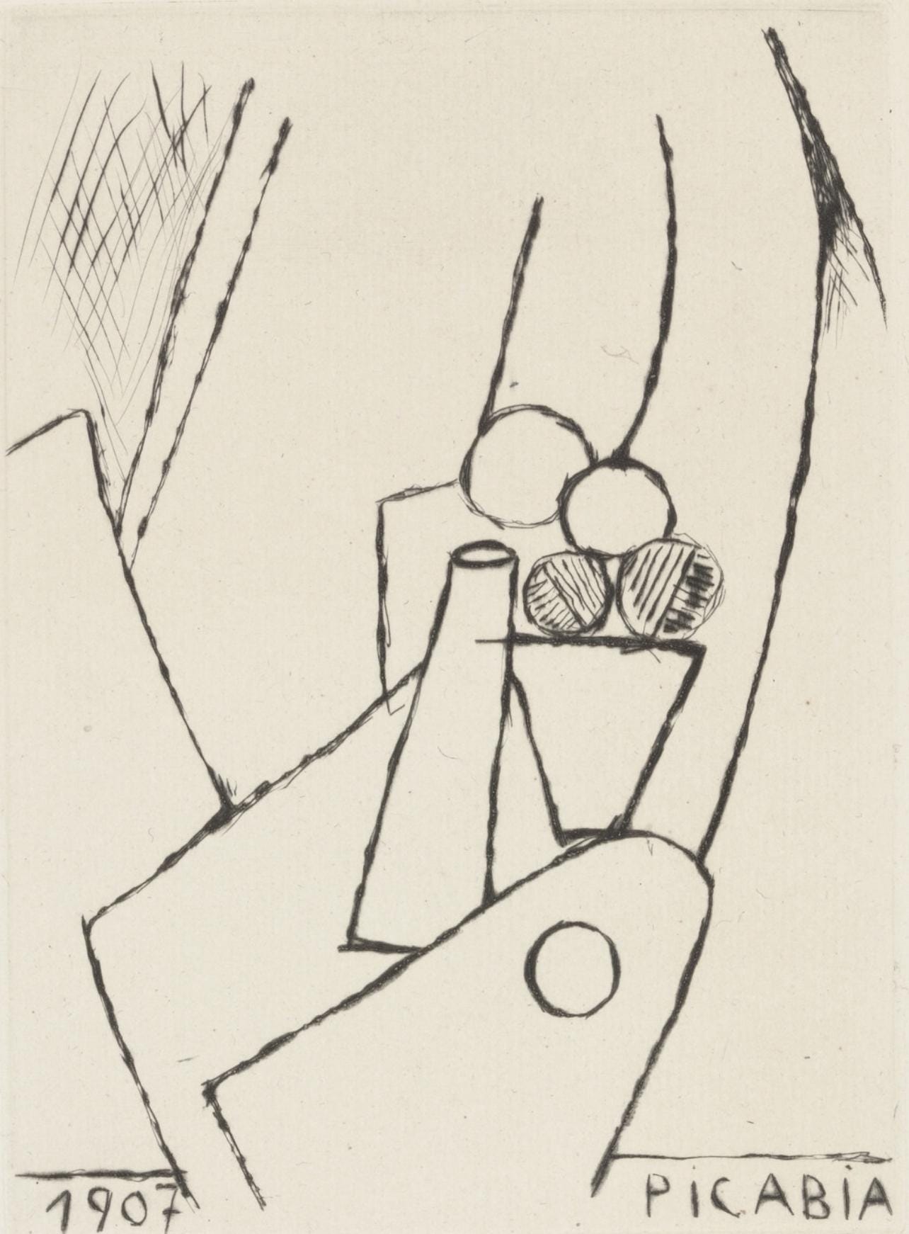 Francis Picabia, Composition, Du Cubisme, Etching