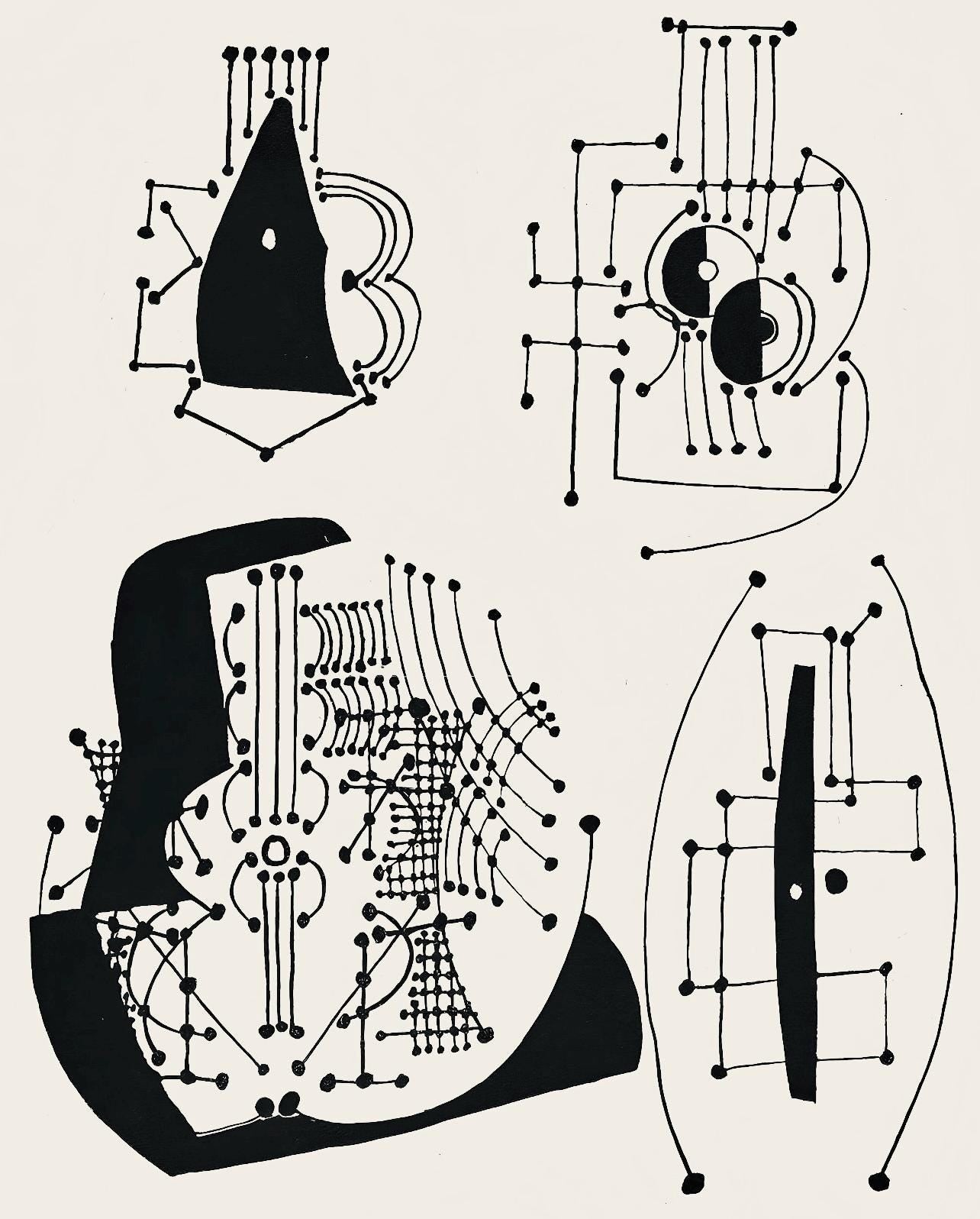 Pablo Picasso, Composition (Monod 10485), Hlne Chez Archive De Illustrations De Pablo Picasso,