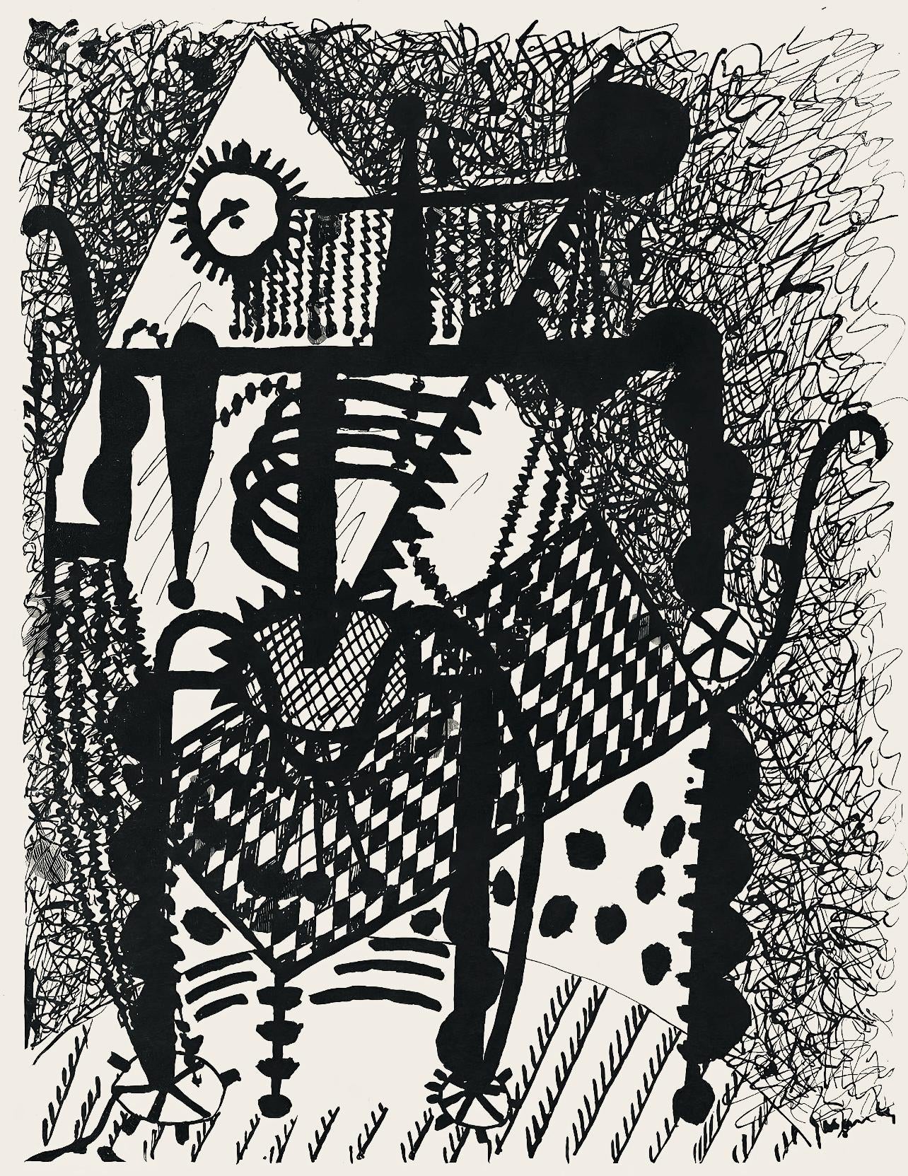 Pablo Picasso, Composition (Monod 10485), Hlne Chez Archive De Illustrations De Pablo Picasso,