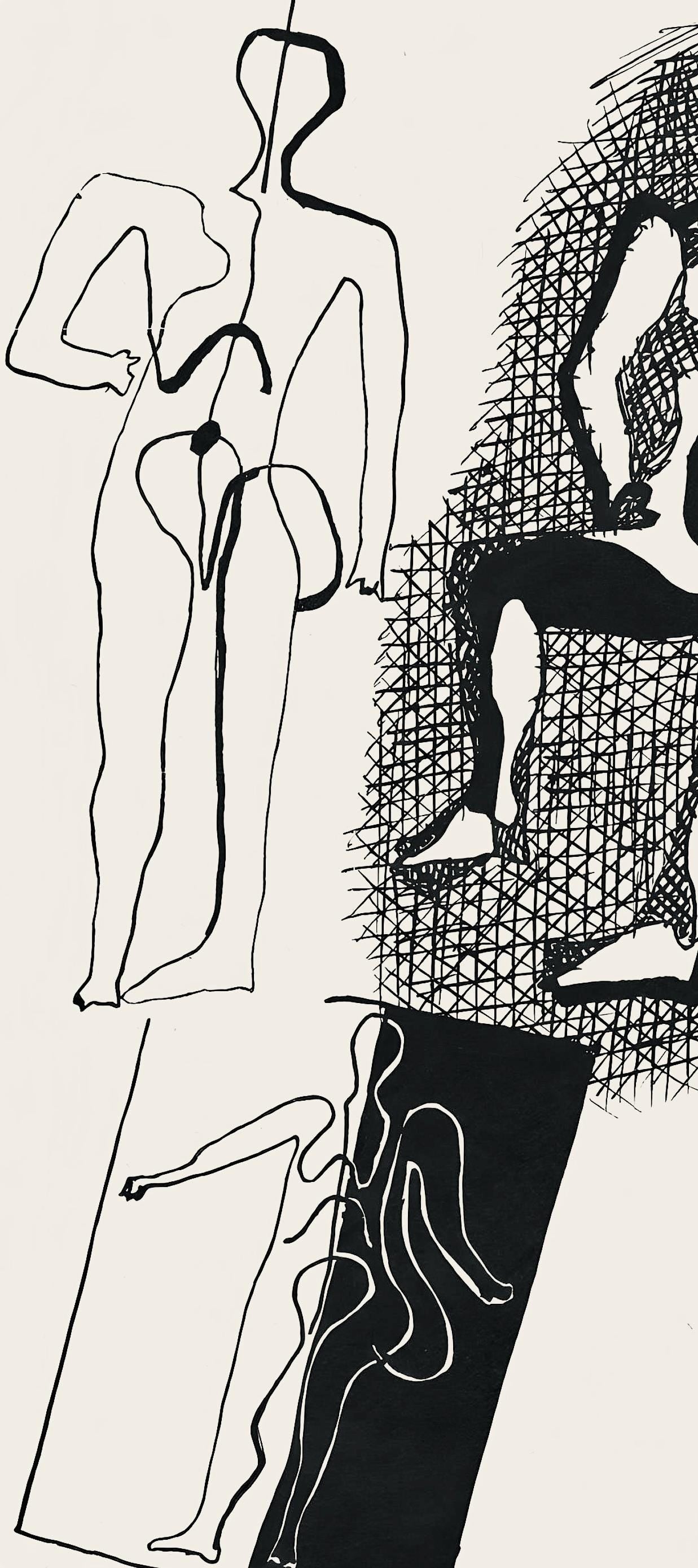 Pablo Picasso, Composition (Monod 10485), Hlne Chez Archive De Illustrations De Pablo Picasso,