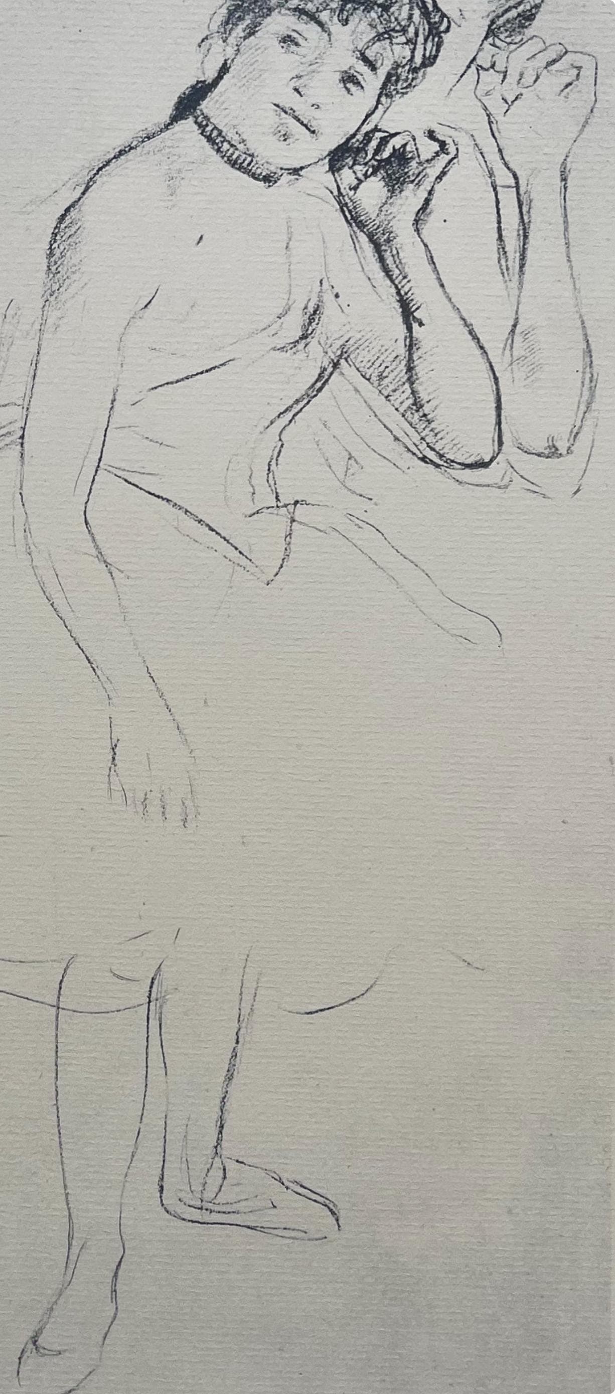 Edgar Degas, Dancer Touching Her Earring, Ten Ballet Sketches, Lithograph