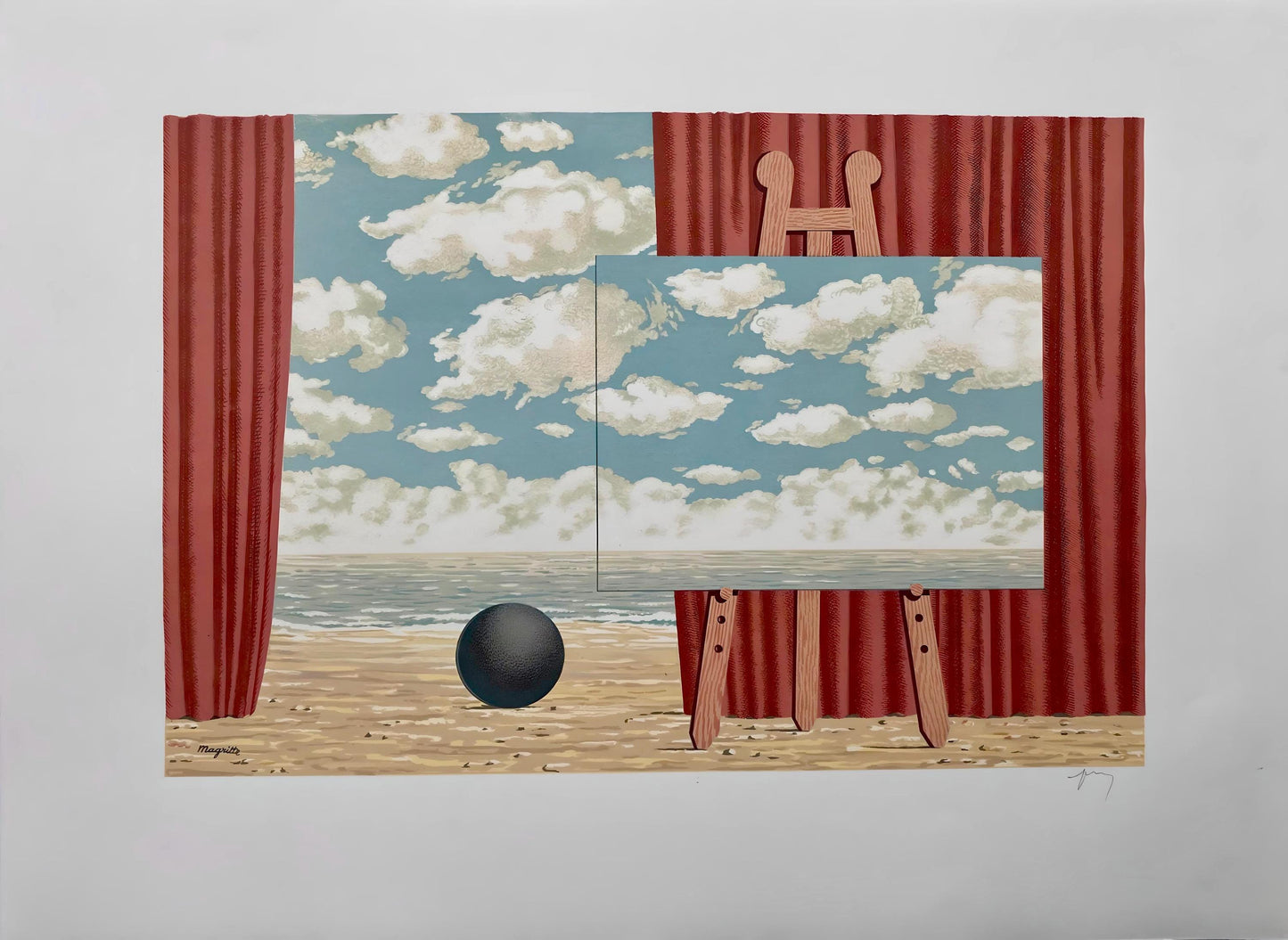 Ren Magritte, La Belle Captive, Les Enfants Trouvs De Magritte, Lithograph