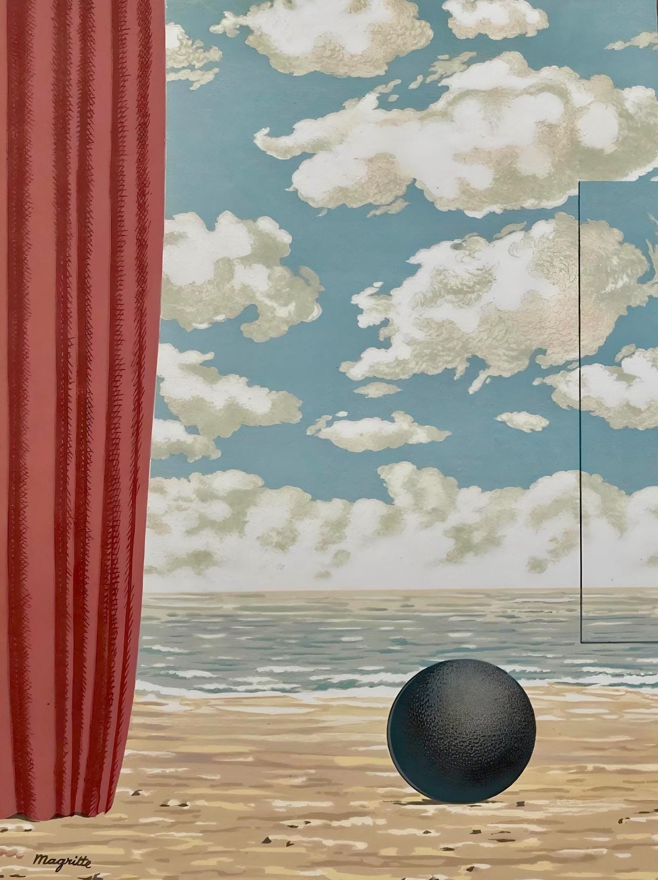 Ren Magritte, La Belle Captive, Les Enfants Trouvs De Magritte, Lithograph