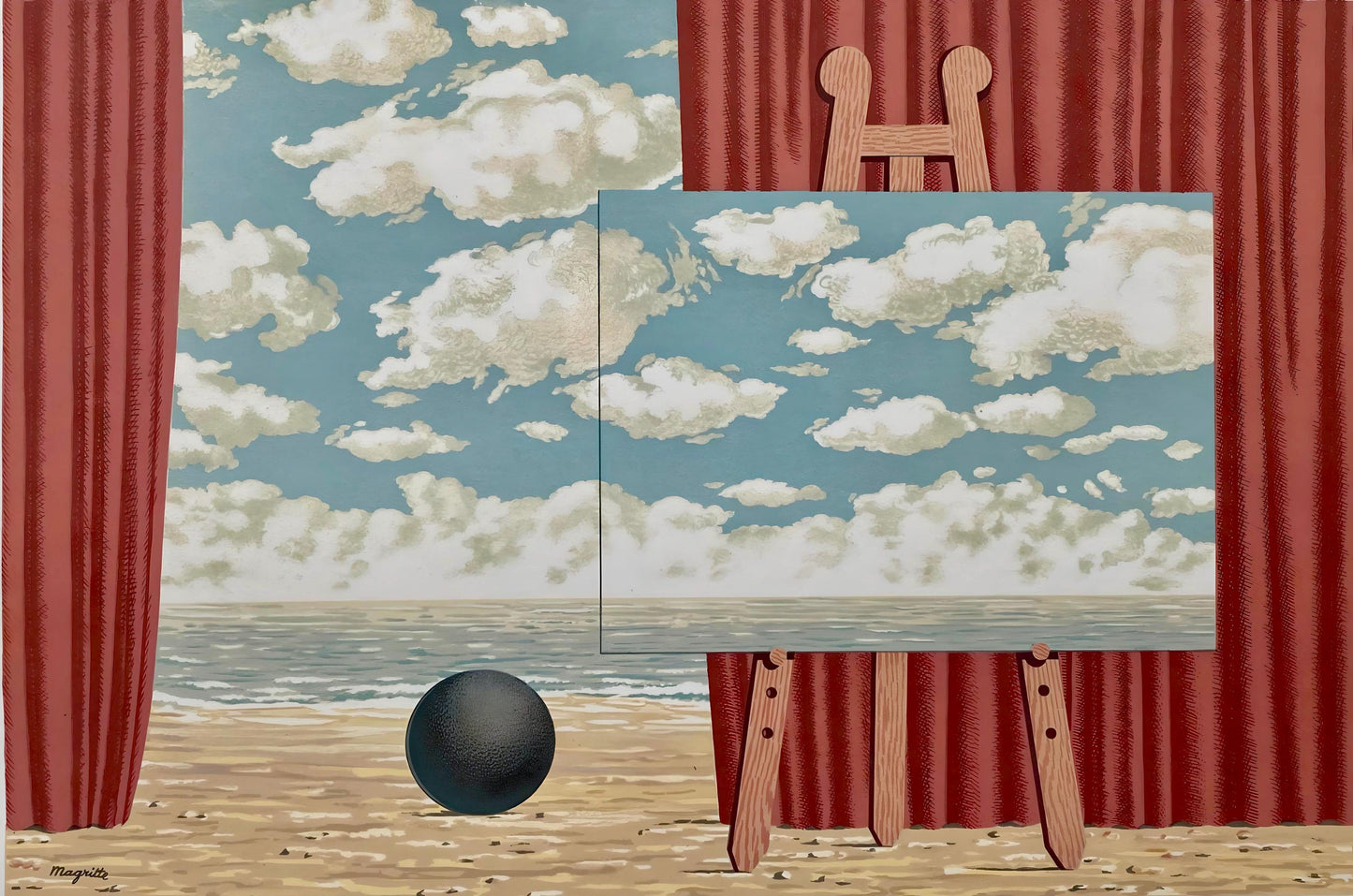 Ren Magritte, La Belle Captive, Les Enfants Trouvs De Magritte, Lithograph