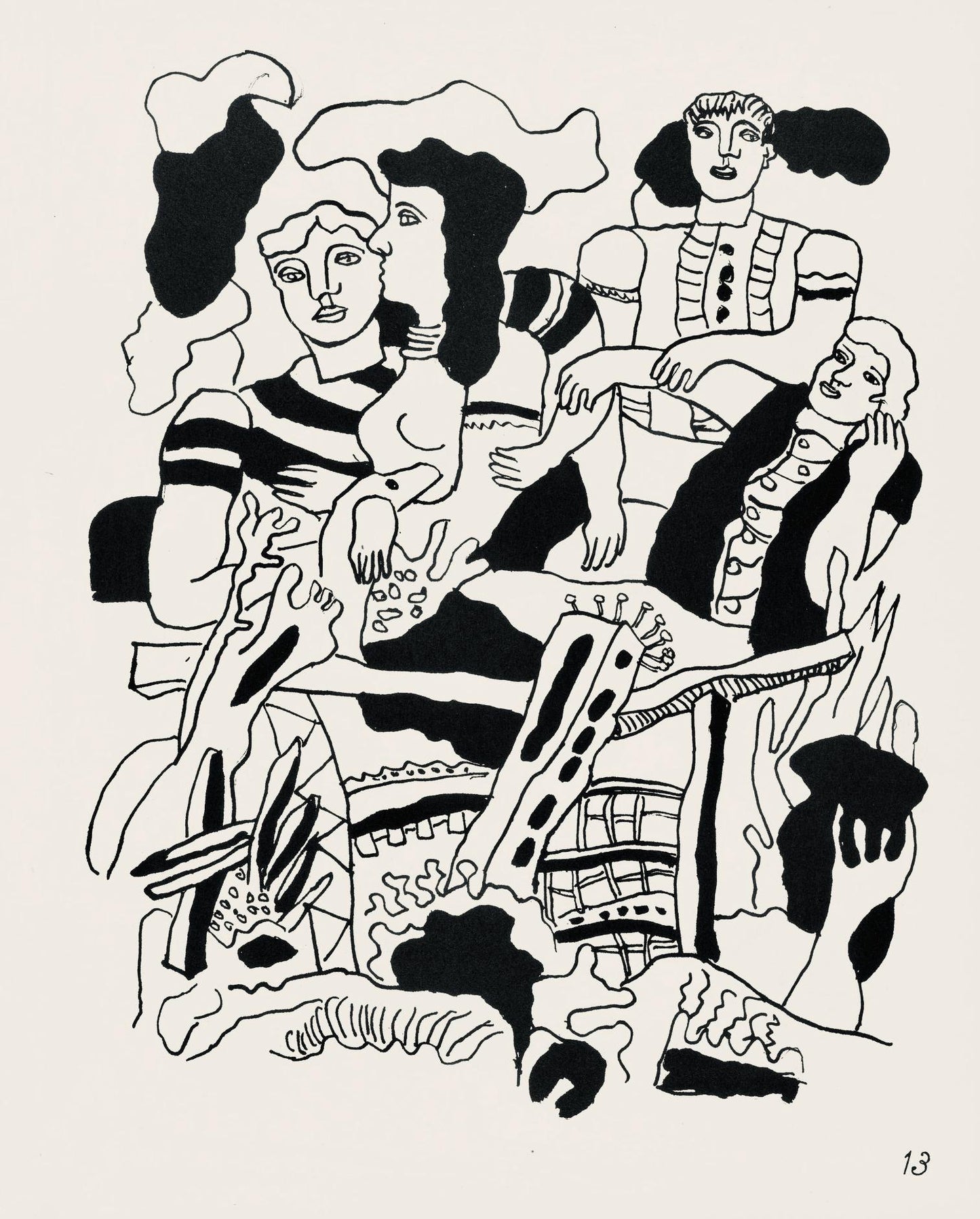 Fernand Lger, Composition, Cirque, Lithographies Originales, Lithograph
