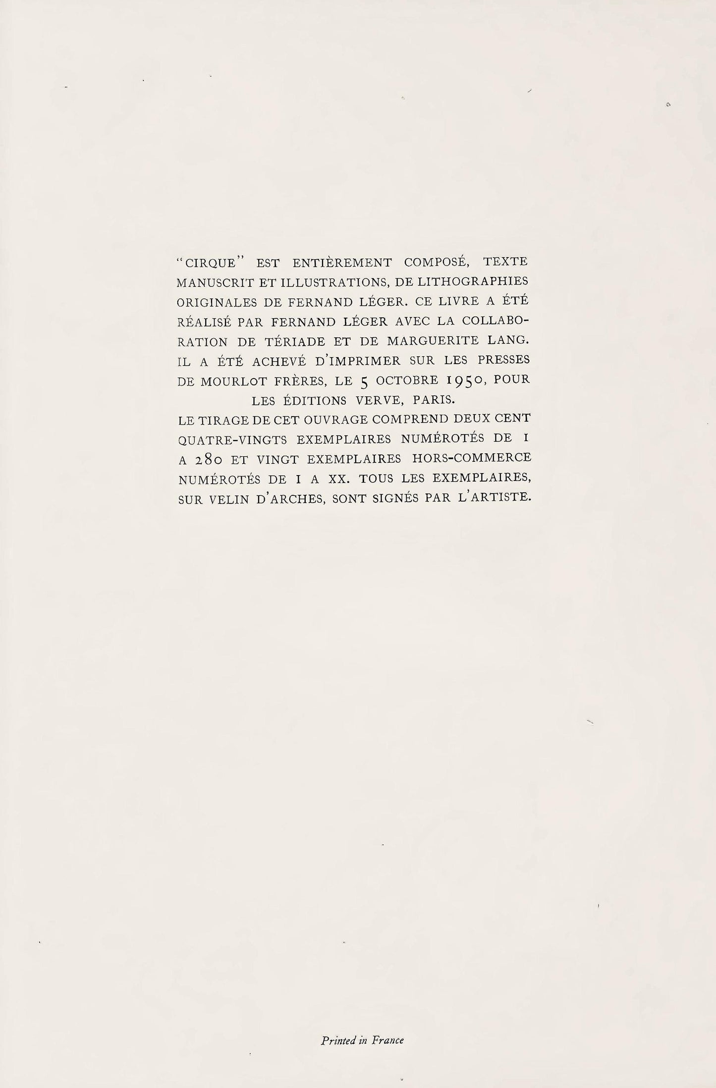 Fernand Lger, Composition, Cirque, Lithographies Originales, Lithograph