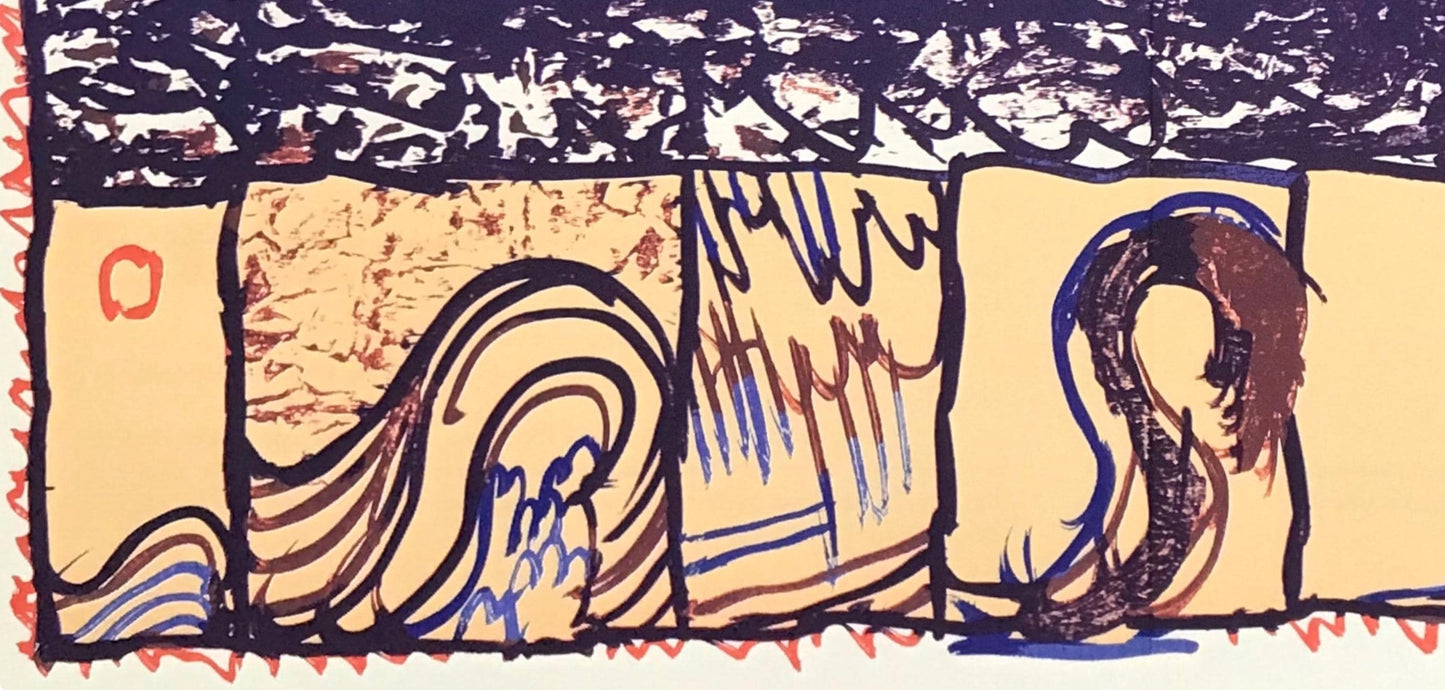 Pierre Alechinsky, Composition, Derrire Le Miroir, Lithograph