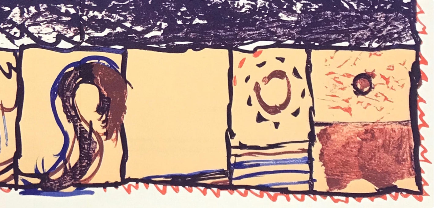Pierre Alechinsky, Composition, Derrire Le Miroir, Lithograph