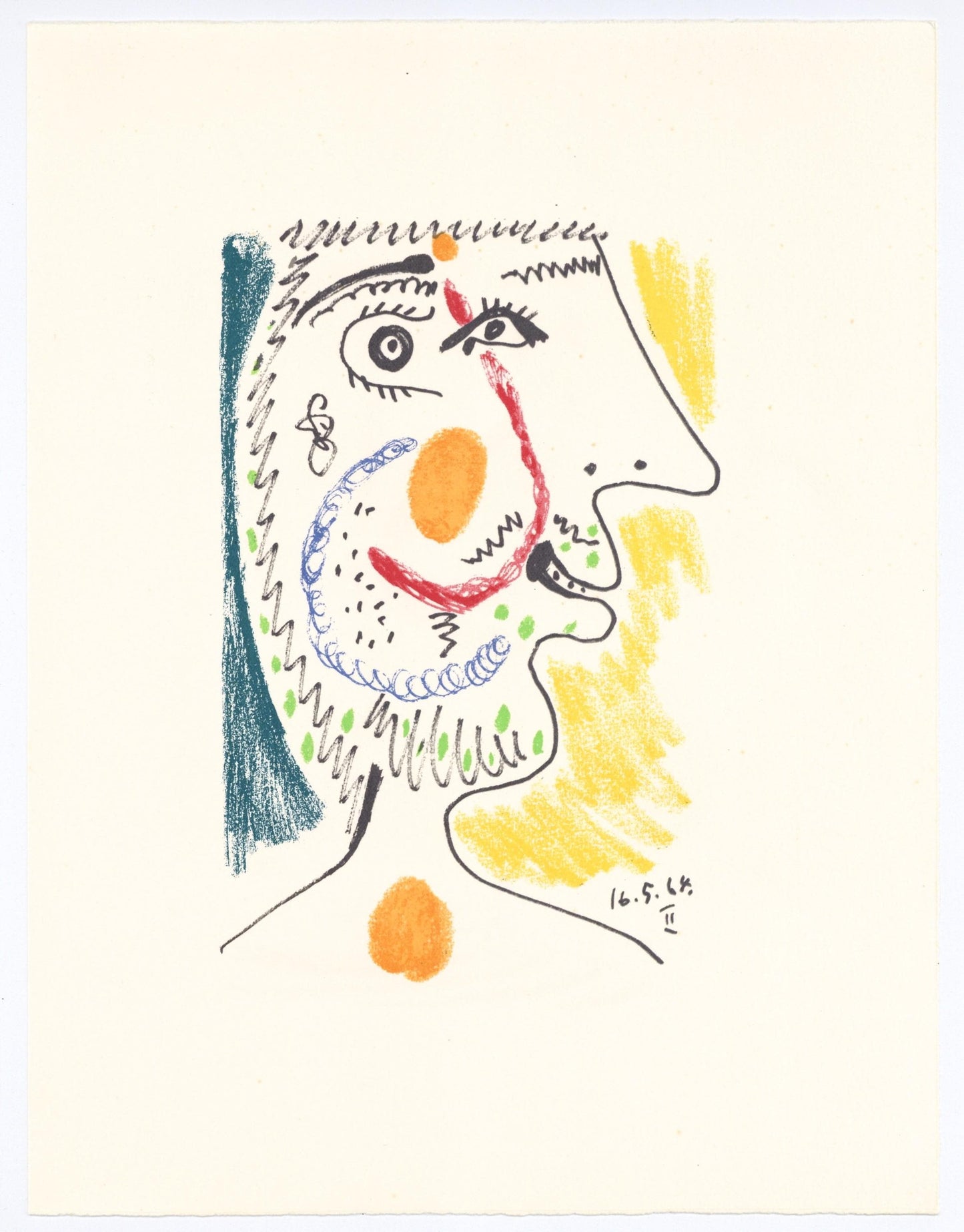 Pablo Picasso, Composition, Le Got Du Bonheur (Cramer 148; Bloch 2013), Mixed Media Lithograph