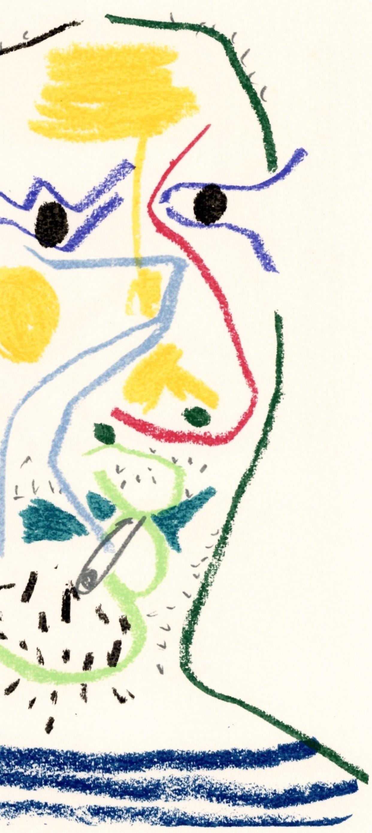 Pablo Picasso, Composition, Le Got Du Bonheur (Cramer 148; Bloch 2013), Mixed Media Lithograph