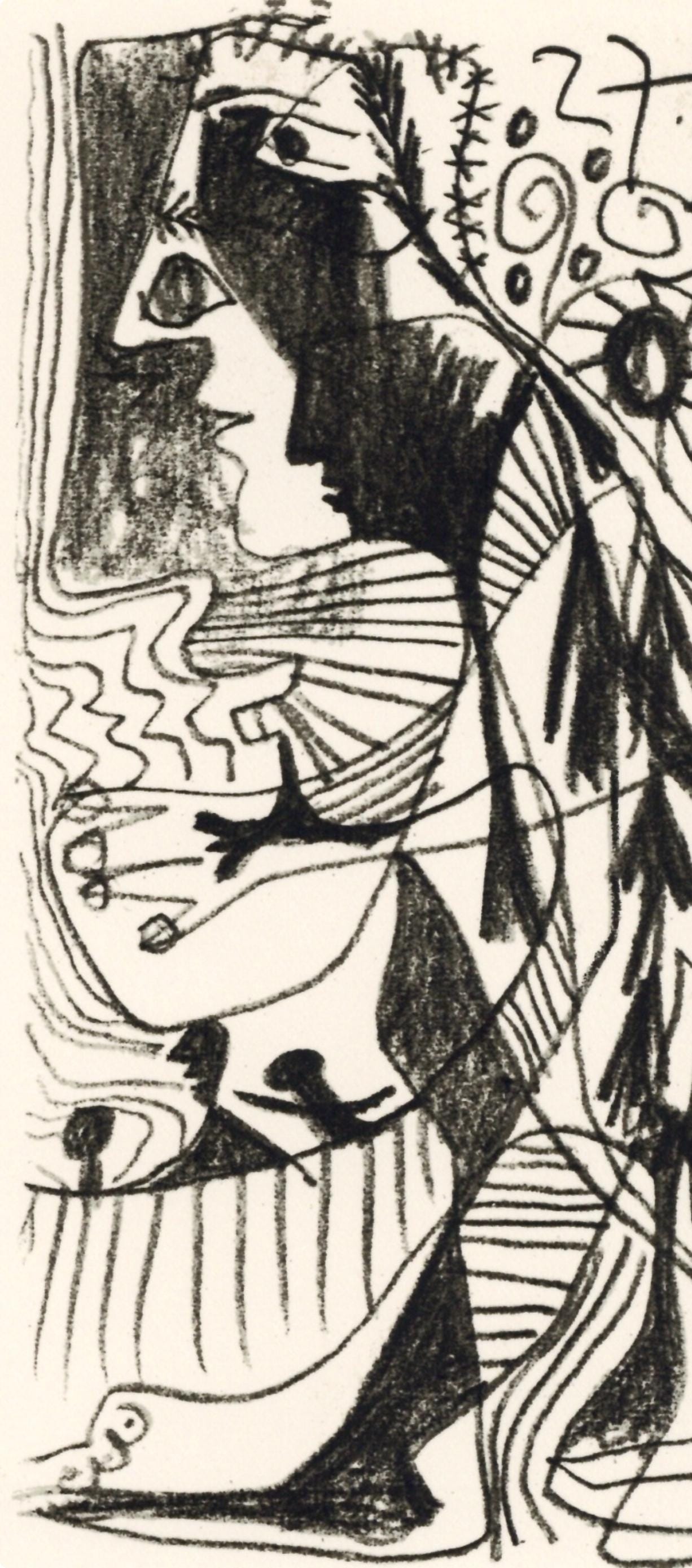 Pablo Picasso, Composition, Le Got Du Bonheur (Cramer 148; Bloch 2013), Mixed Media Lithograph