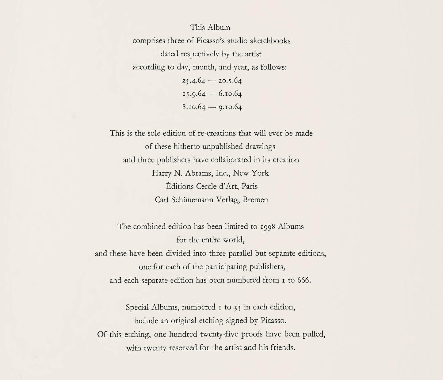 Pablo Picasso, Composition, Le Got Du Bonheur (Cramer 148; Bloch 2013), Mixed Media Lithograph