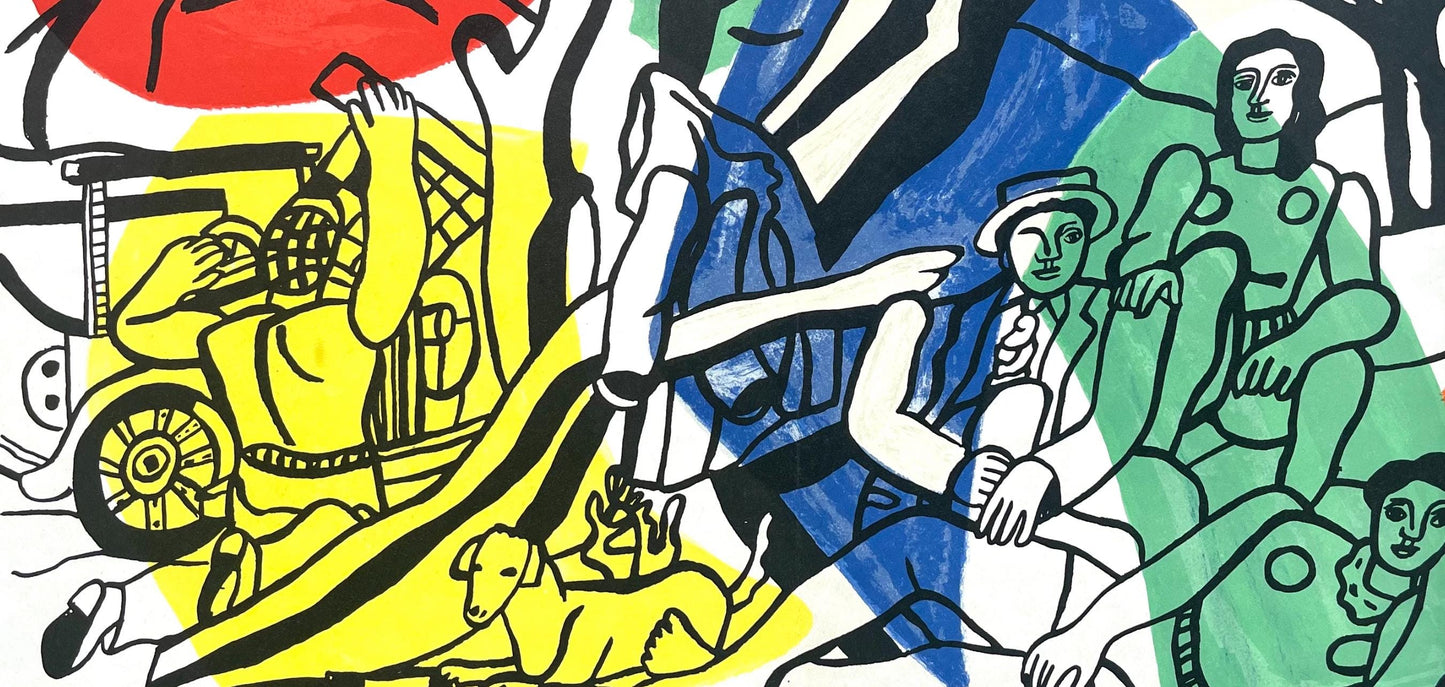 Fernand Lger, La Partie De Campagne, Derrire Le Miroir, Lithograph