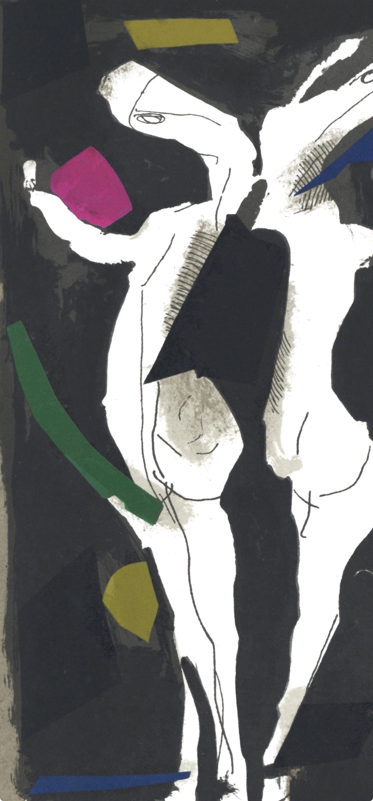 Marino Marini, Composition (Guastalla/Schulz-Hoffman, L-R), Xxe Sicle, Lithograph