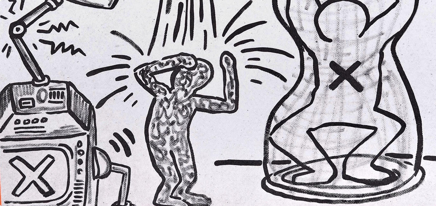 Keith Haring, Composition, Against All Odds, Lithograph