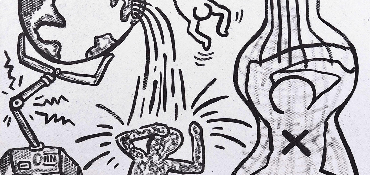 Keith Haring, Composition, Against All Odds, Lithograph