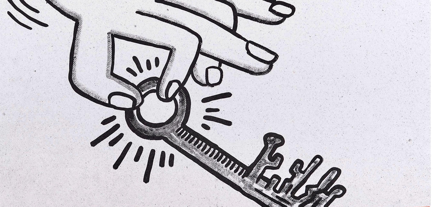 Keith Haring, Composition, Against All Odds, Lithograph