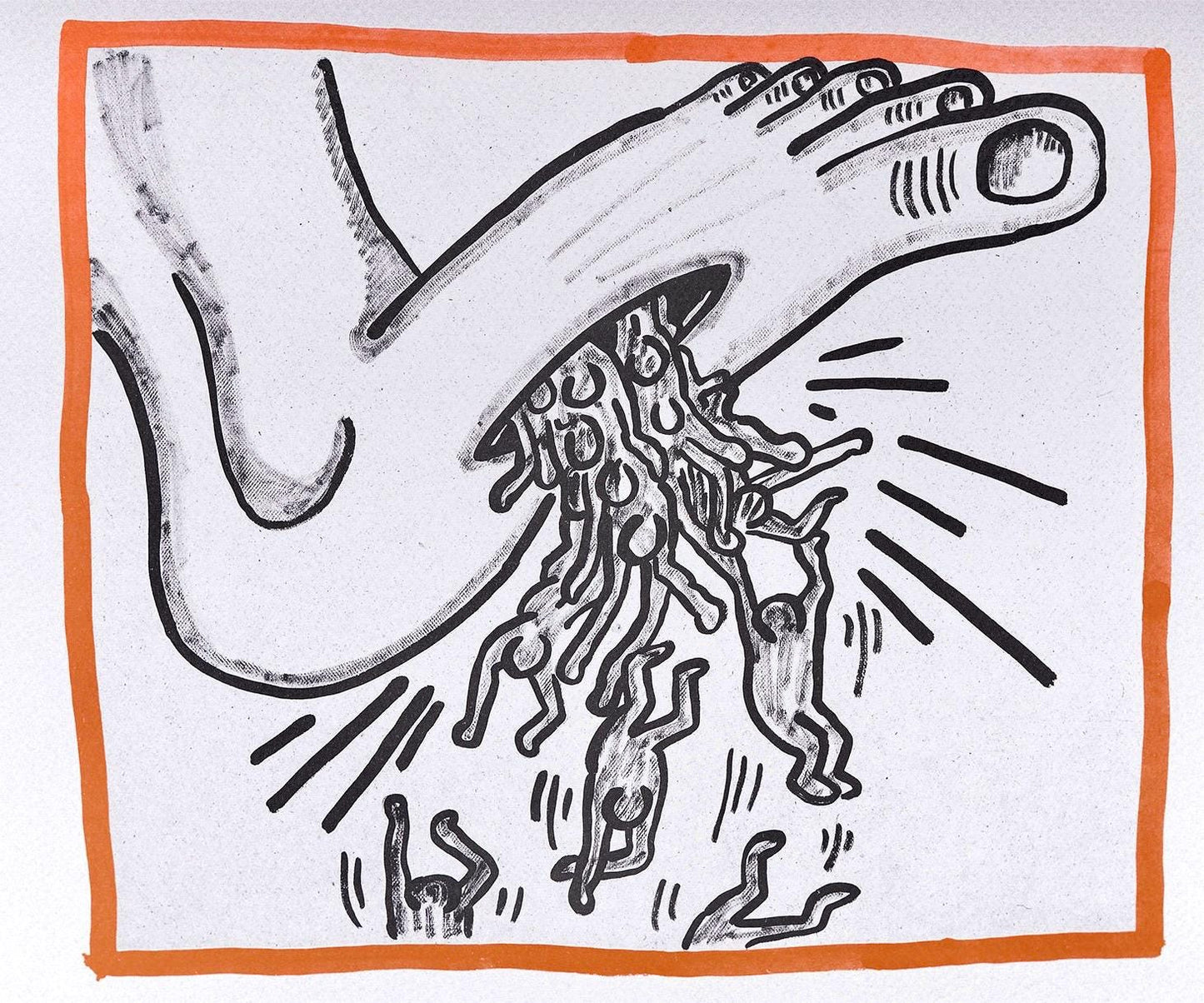 Keith Haring, Composition, Against All Odds, Lithograph