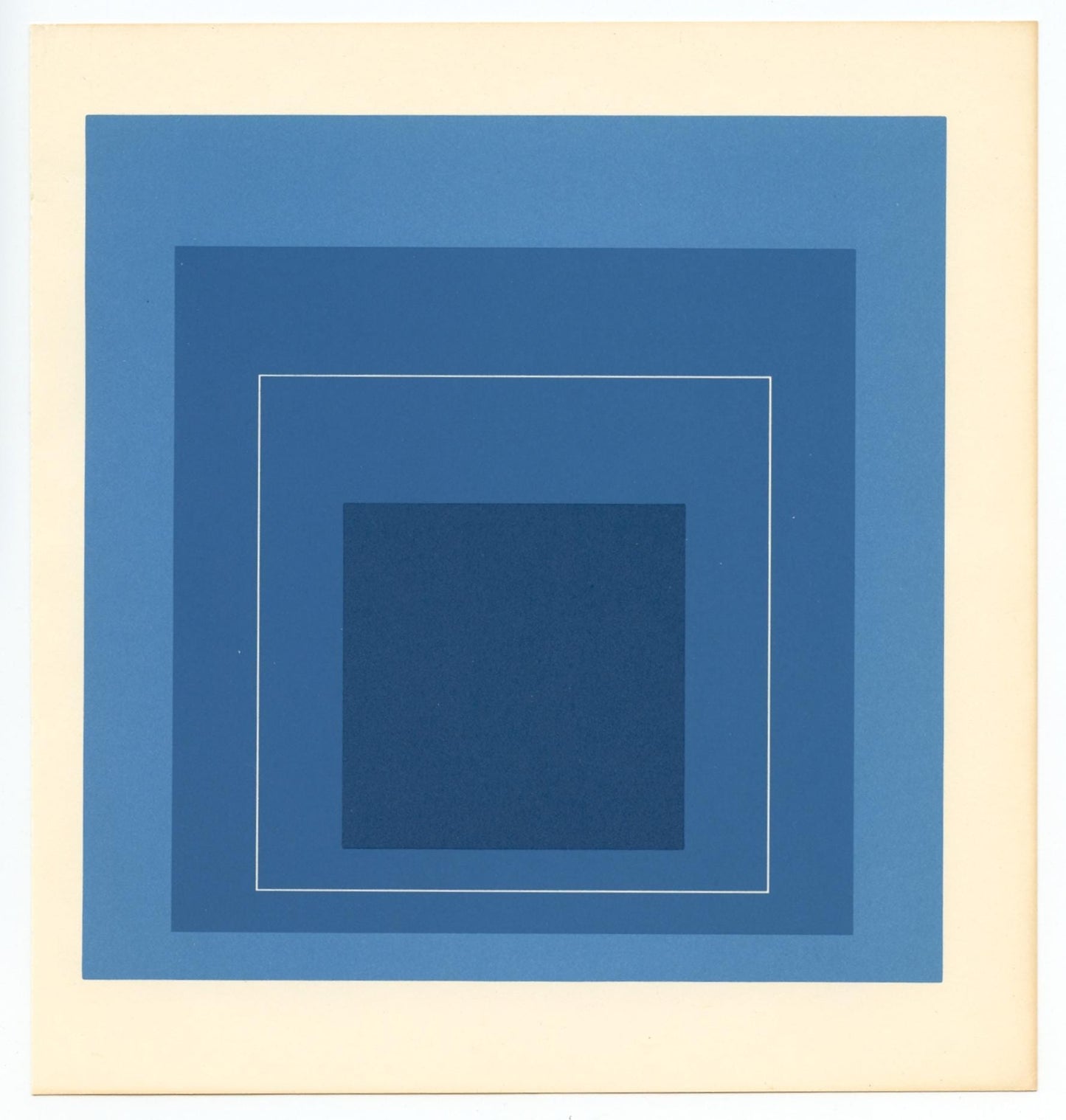Josef Albers, Homage To The Square, Josef Albers: White Line Squares, Lithograph
