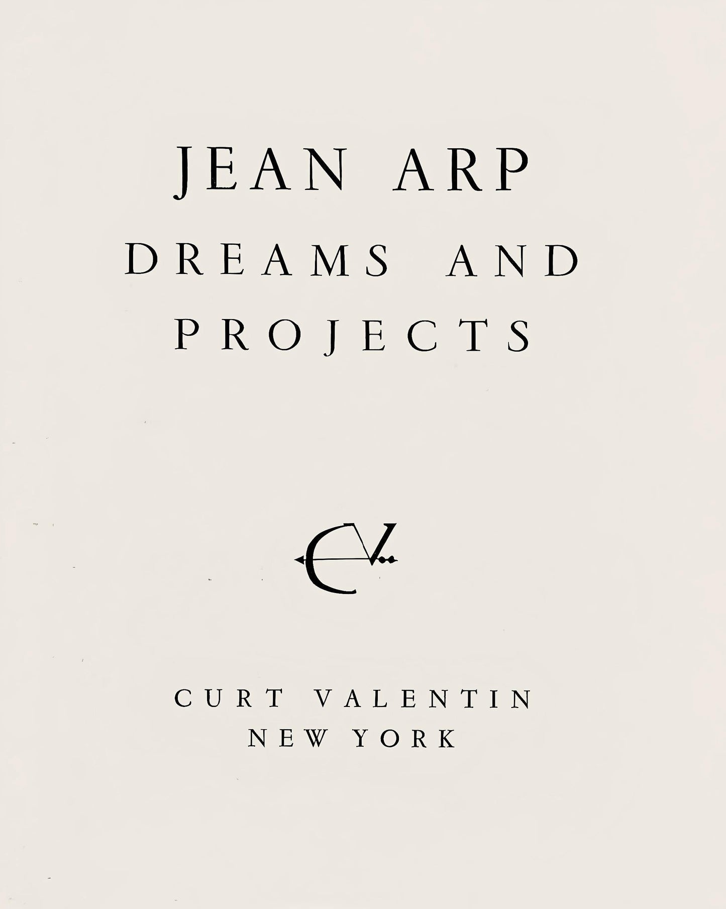 Hans Jean Arp, Composition (Arntz 148-175; Hagenbach A 25; Bolliger 54), Dreams And Projects,