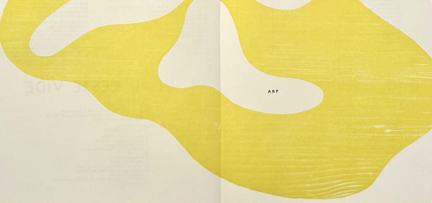 Hans Jean Arp, Composition, Derrire Le Miroir, Woodcut