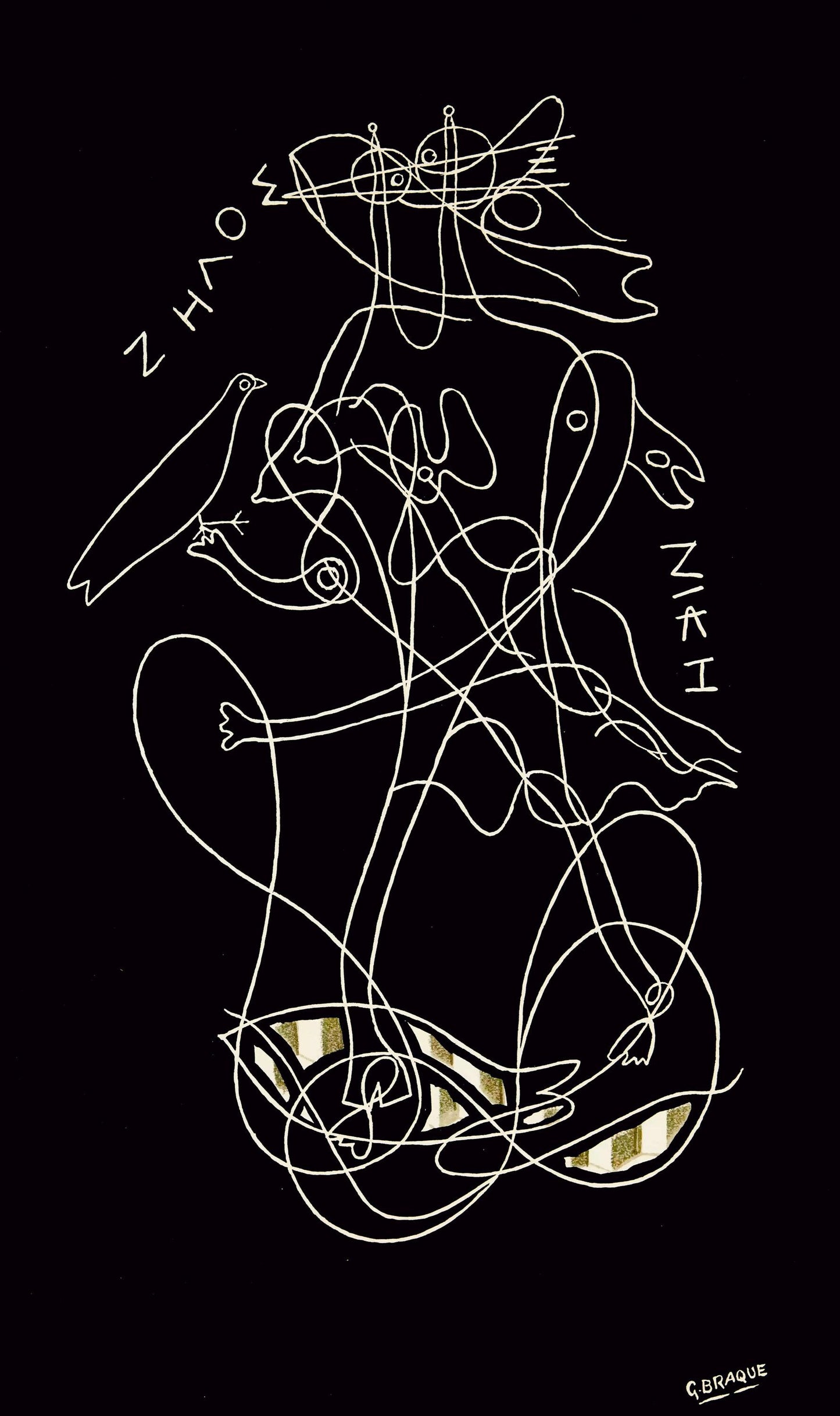 Georges Braque, Zelos, Derrire Le Miroir, Lithograph