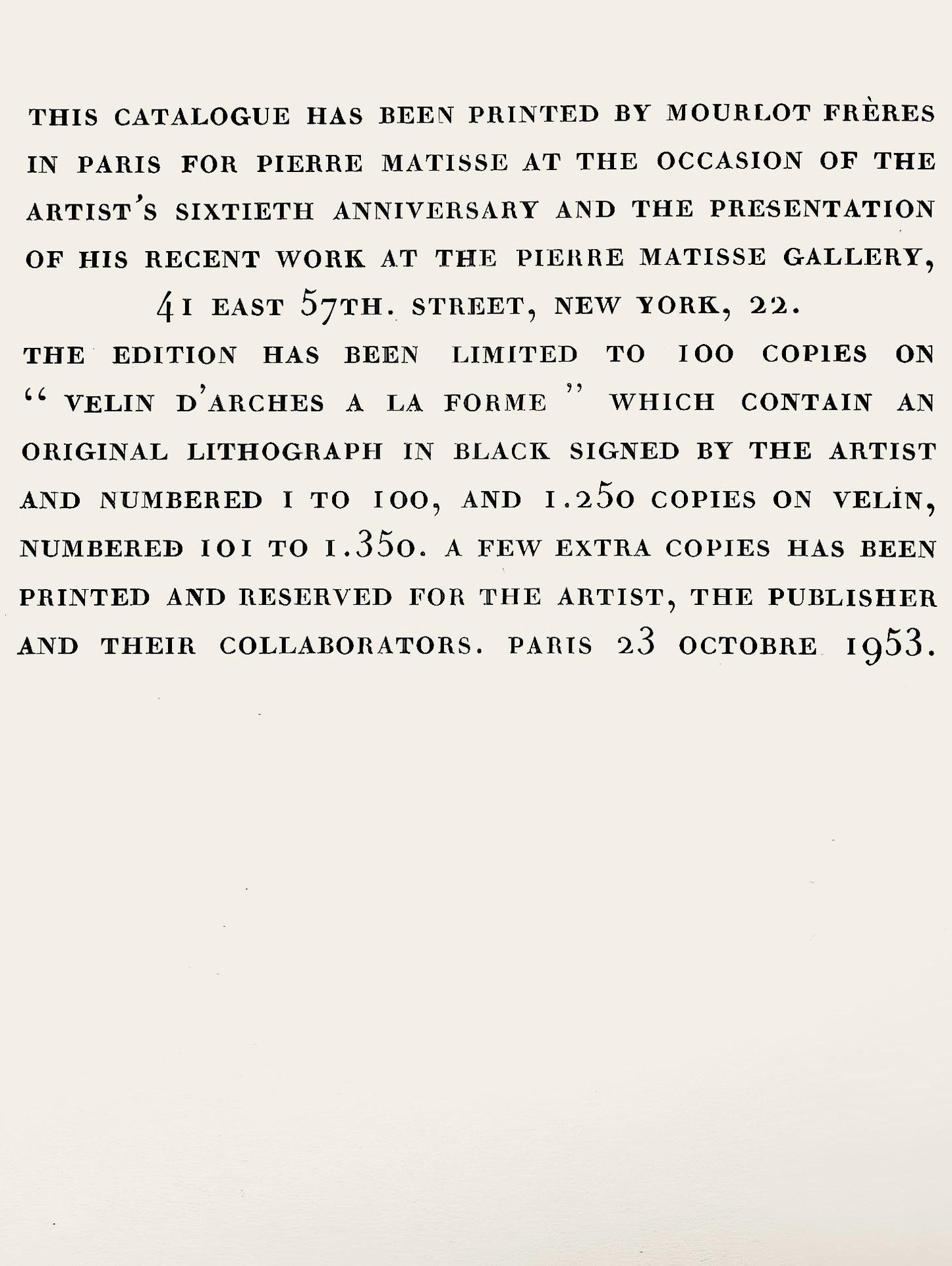 Joan Mir, Composition (Mourlot 206), Mir, Recent Paintings, Lithograph