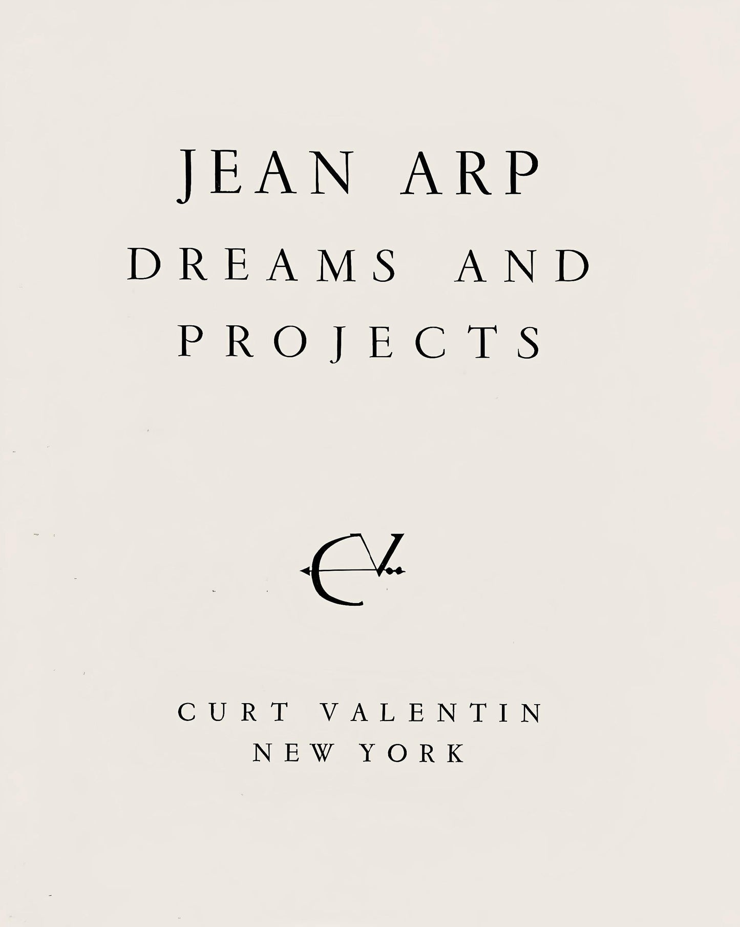 Hans Jean Arp, Composition (Arntz 148-175; Hagenbach A 25; Bolliger 54), Dreams And Projects,