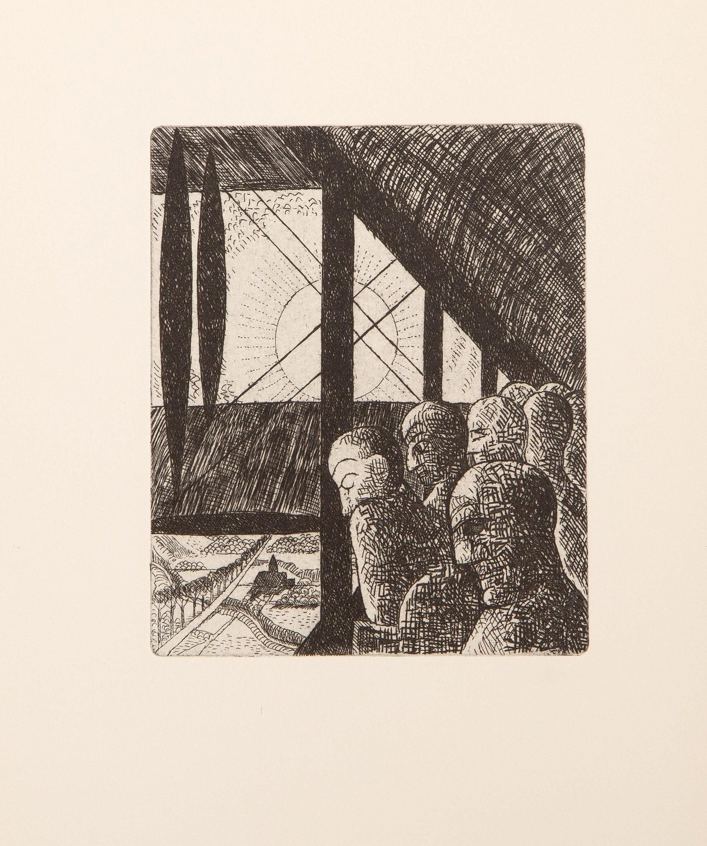 Marcel Gromaire, Composition, Vers Un Monde Volage, Etching