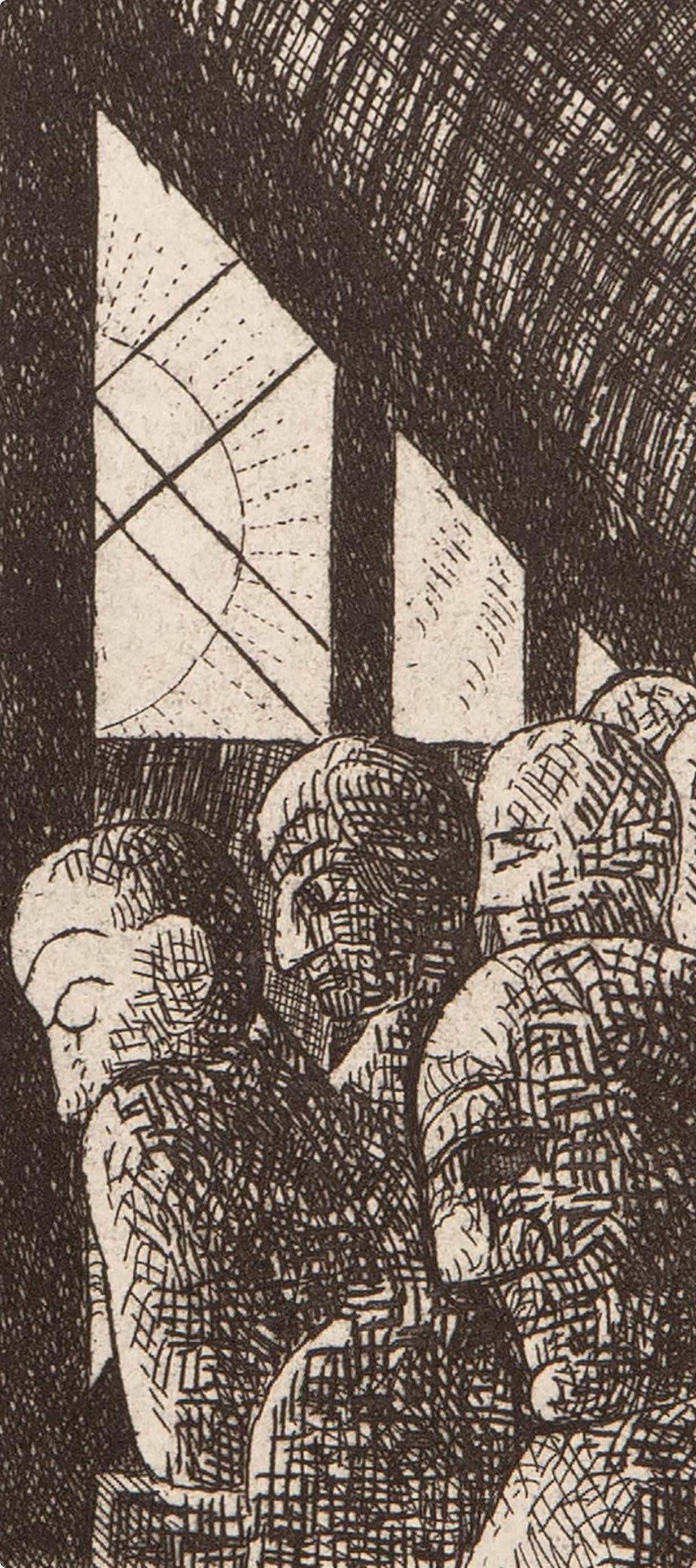Marcel Gromaire, Composition, Vers Un Monde Volage, Etching